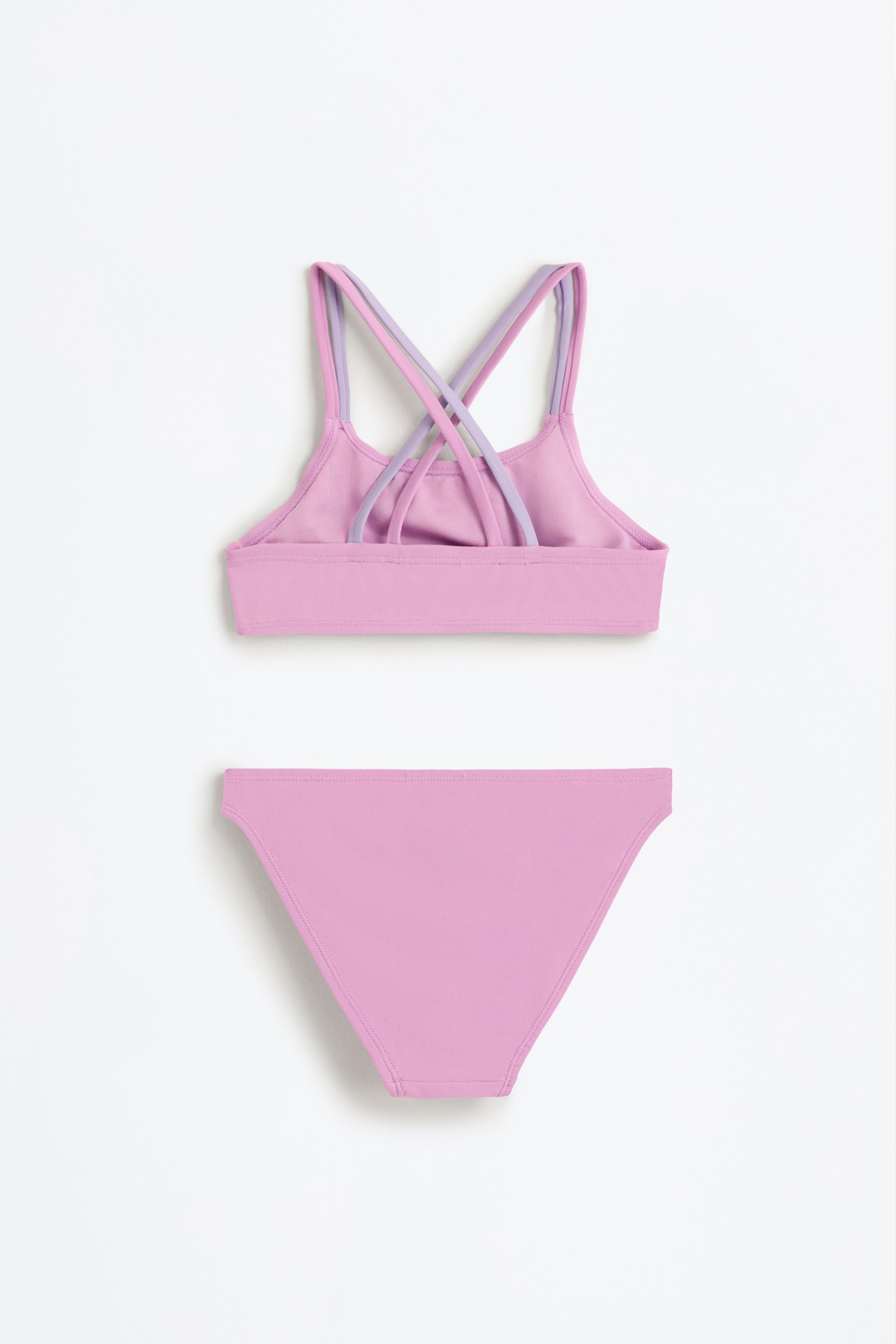 Bikini with double crossed straps — LILAC