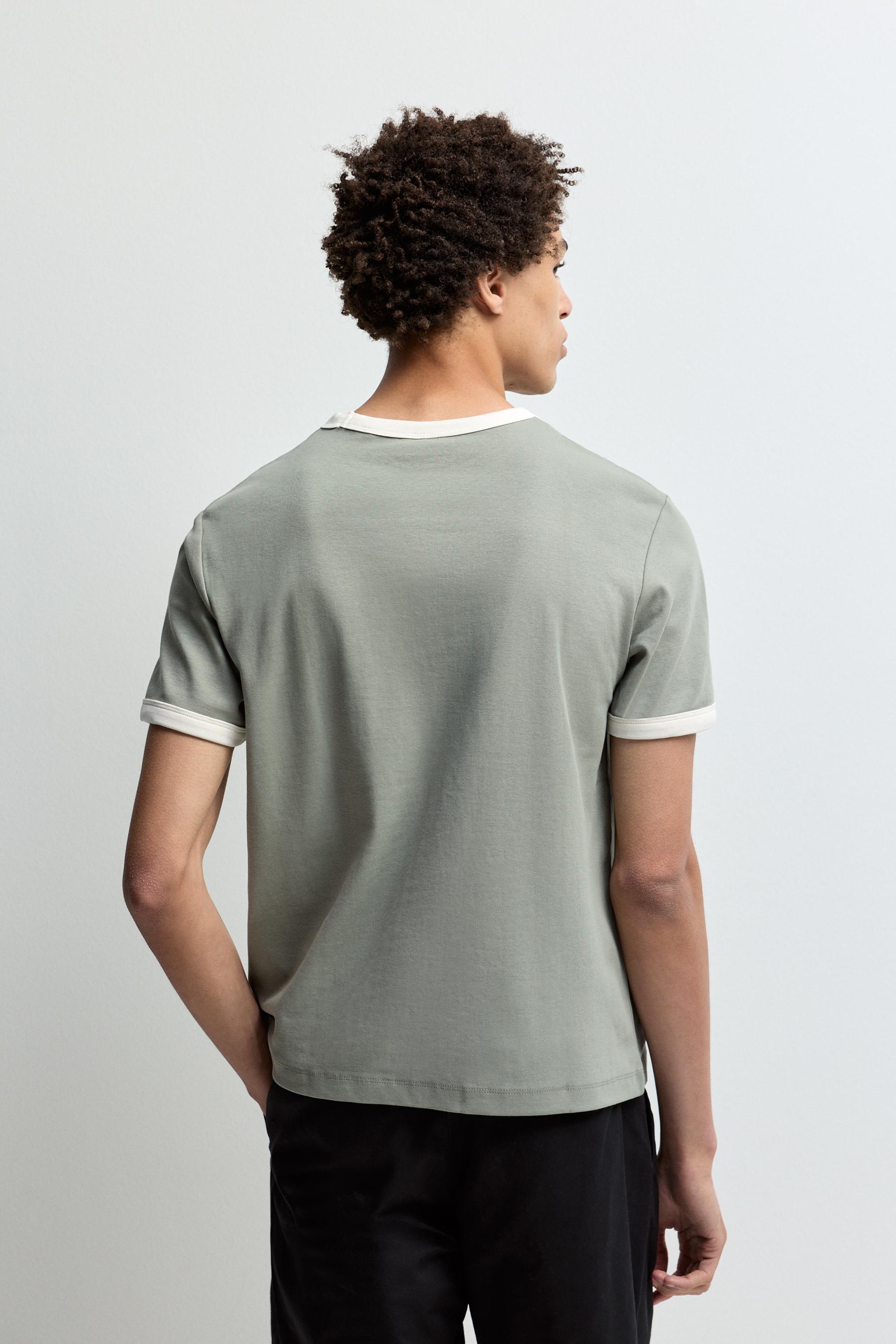 Contrast T-shirt — BILLIARD GREEN