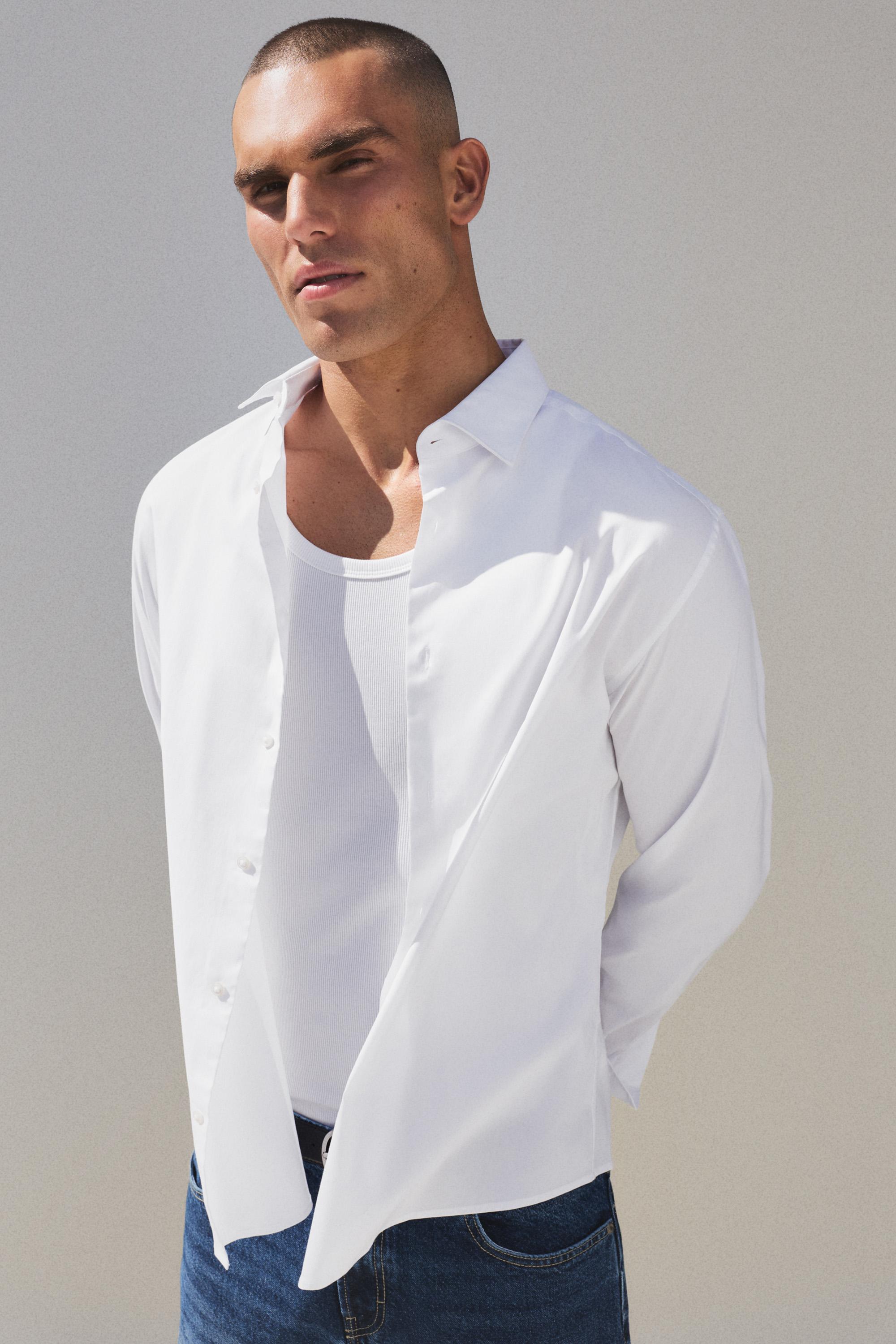 Oxford shirt — WHITE
