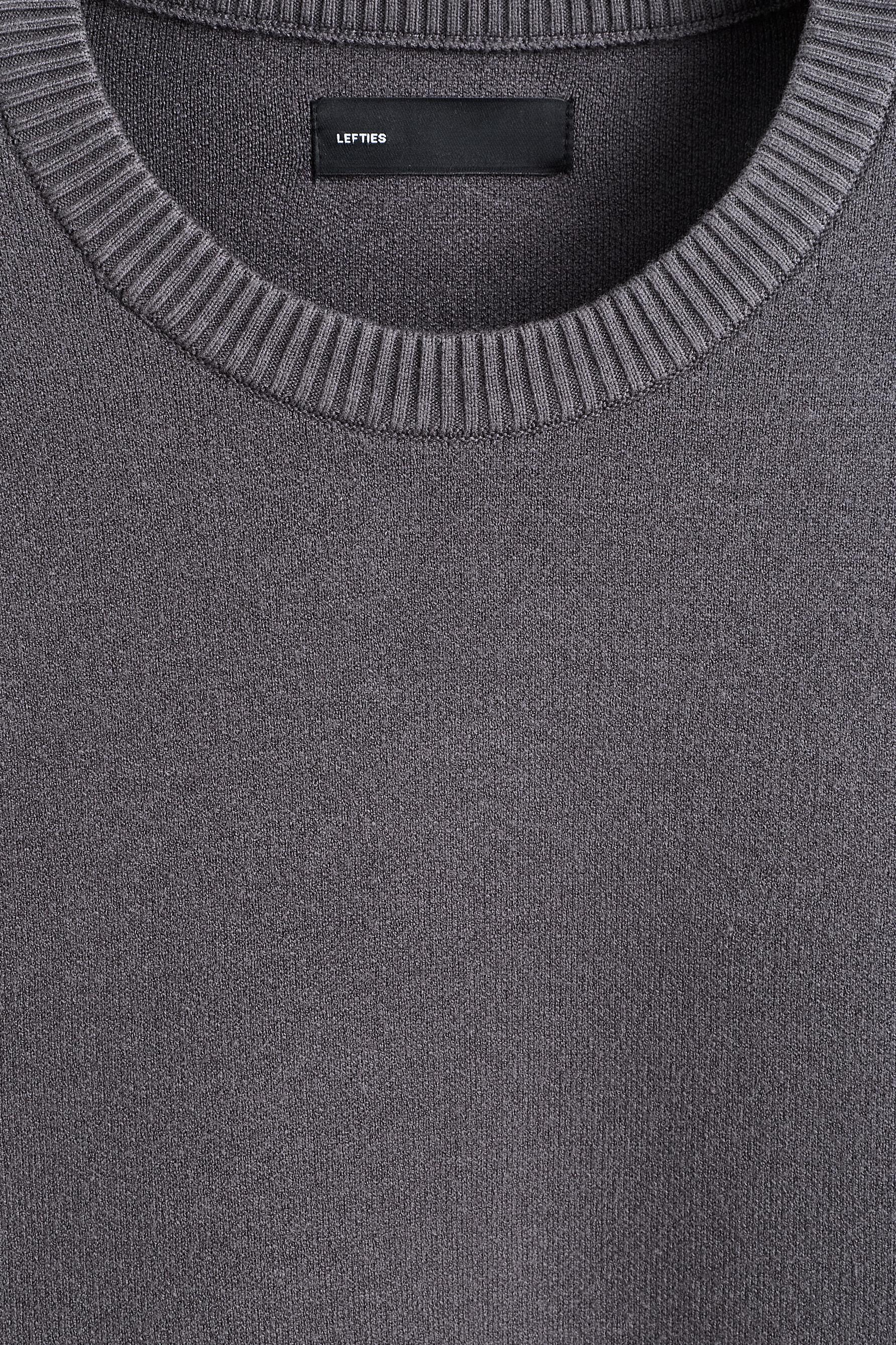 Soft knit sweater — DARK GREY