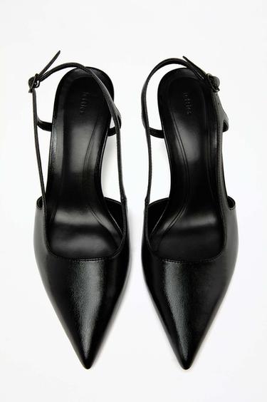 Slingback heel shoe — BLACK 4