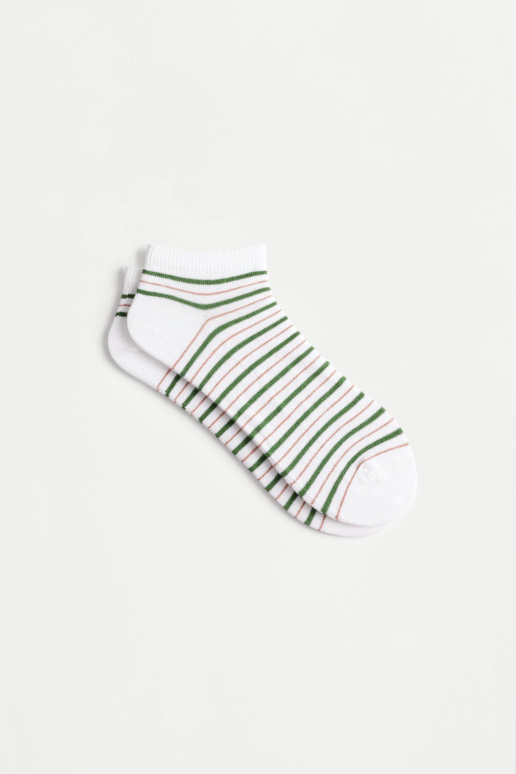 Printed Ankle Socks (5-Pack) — TERRACOTTA