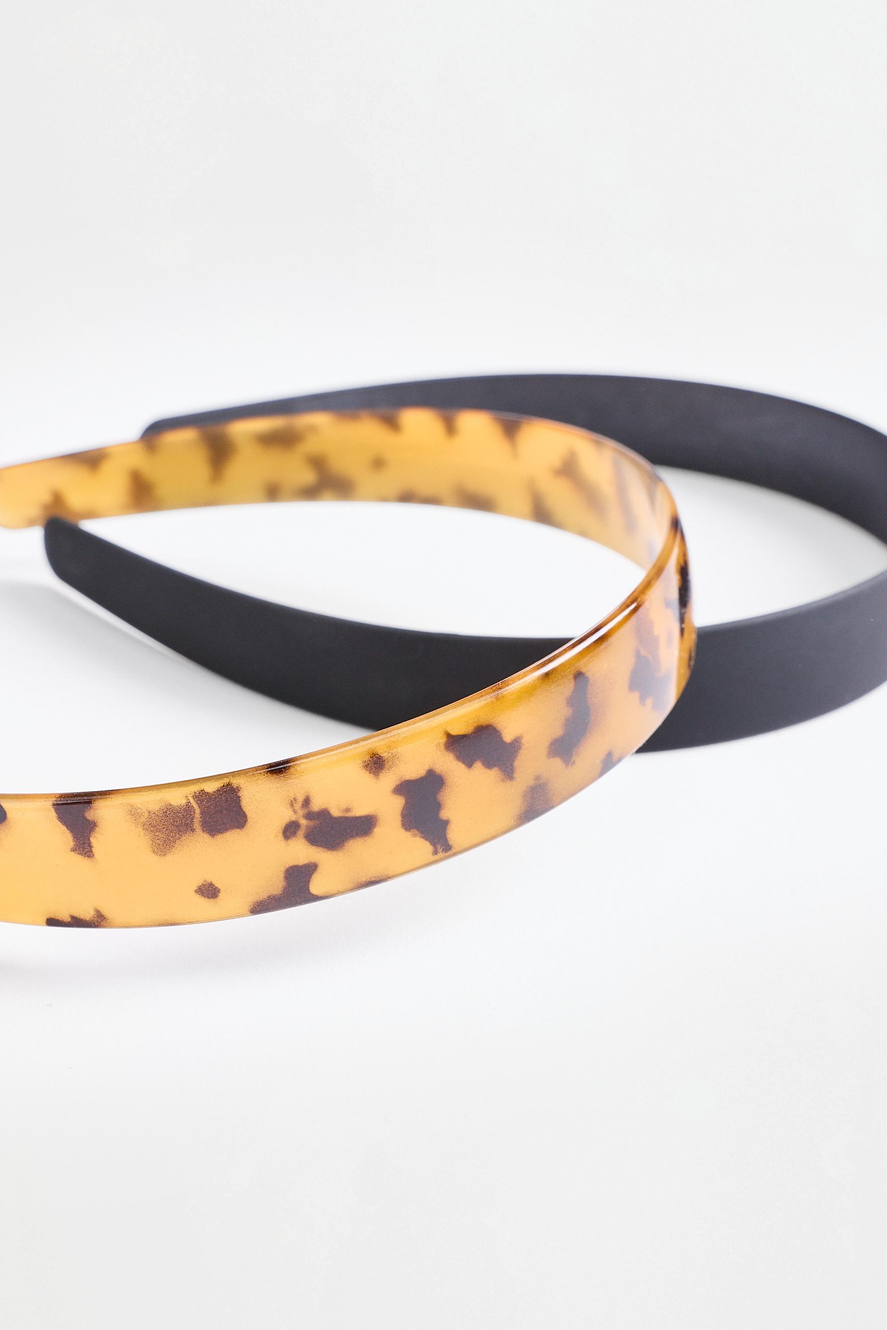 Rigid Headbands (2-Pack) — TORTOISESHELL