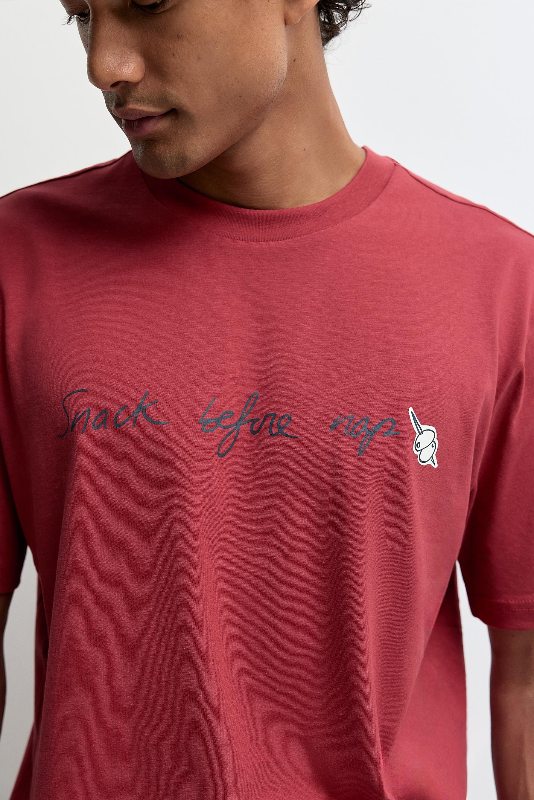 Short printed pyjamas — RED