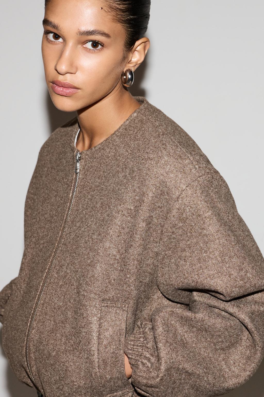 Cloth bomber jacket