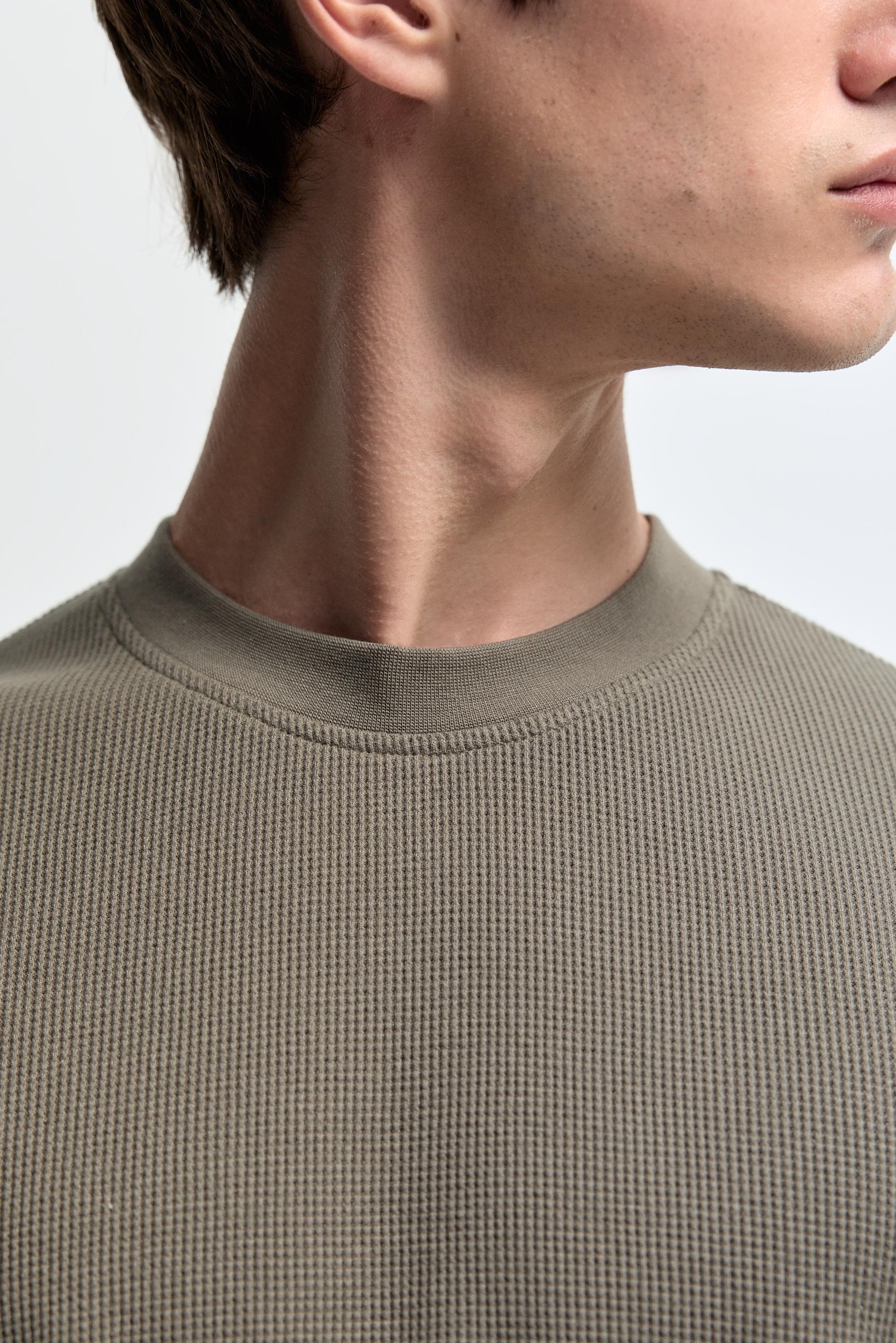 Waffle T-shirt — MEDIUM KHAKI