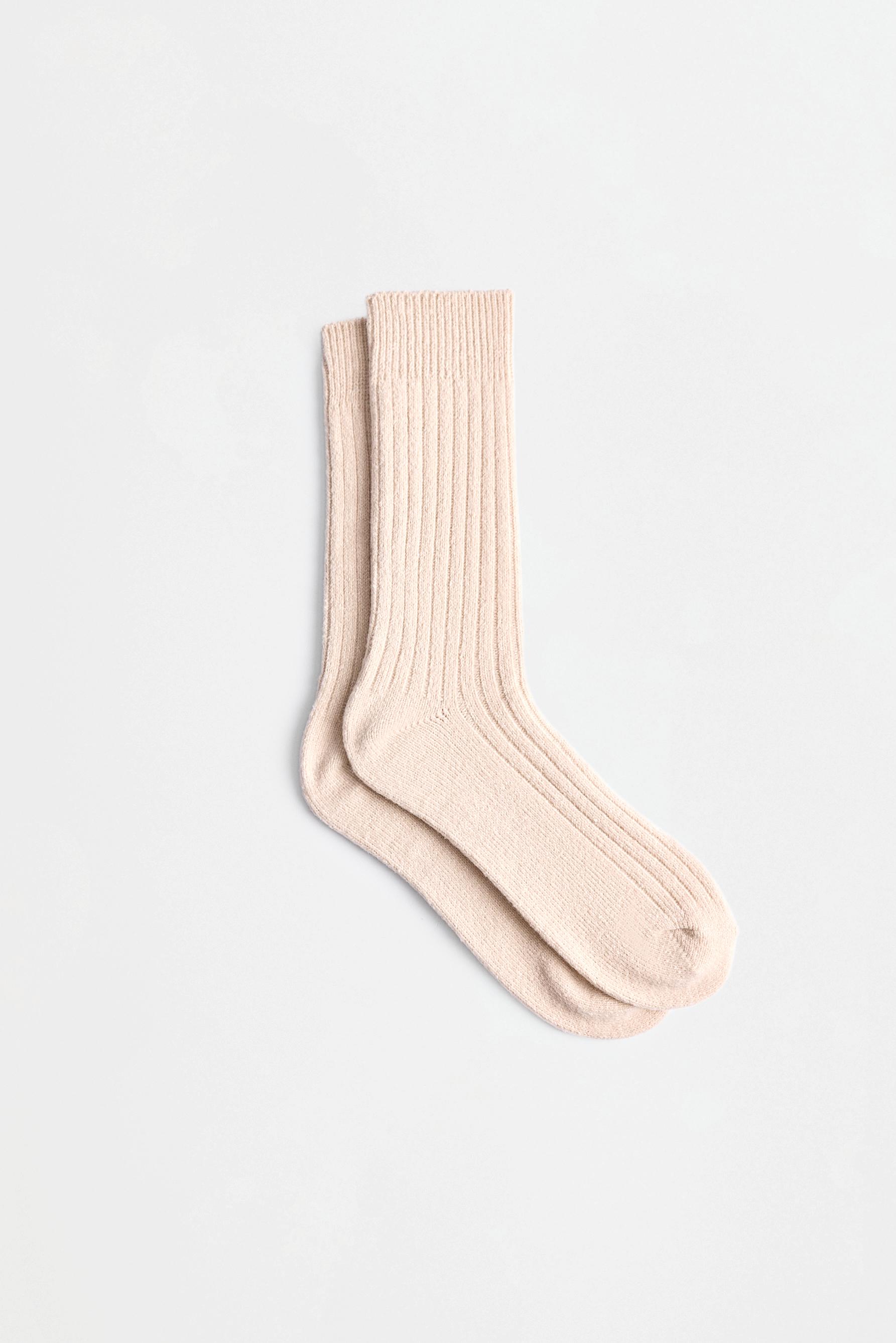 Ribbed Long Socks (3-Pack) — CHOCOLATE