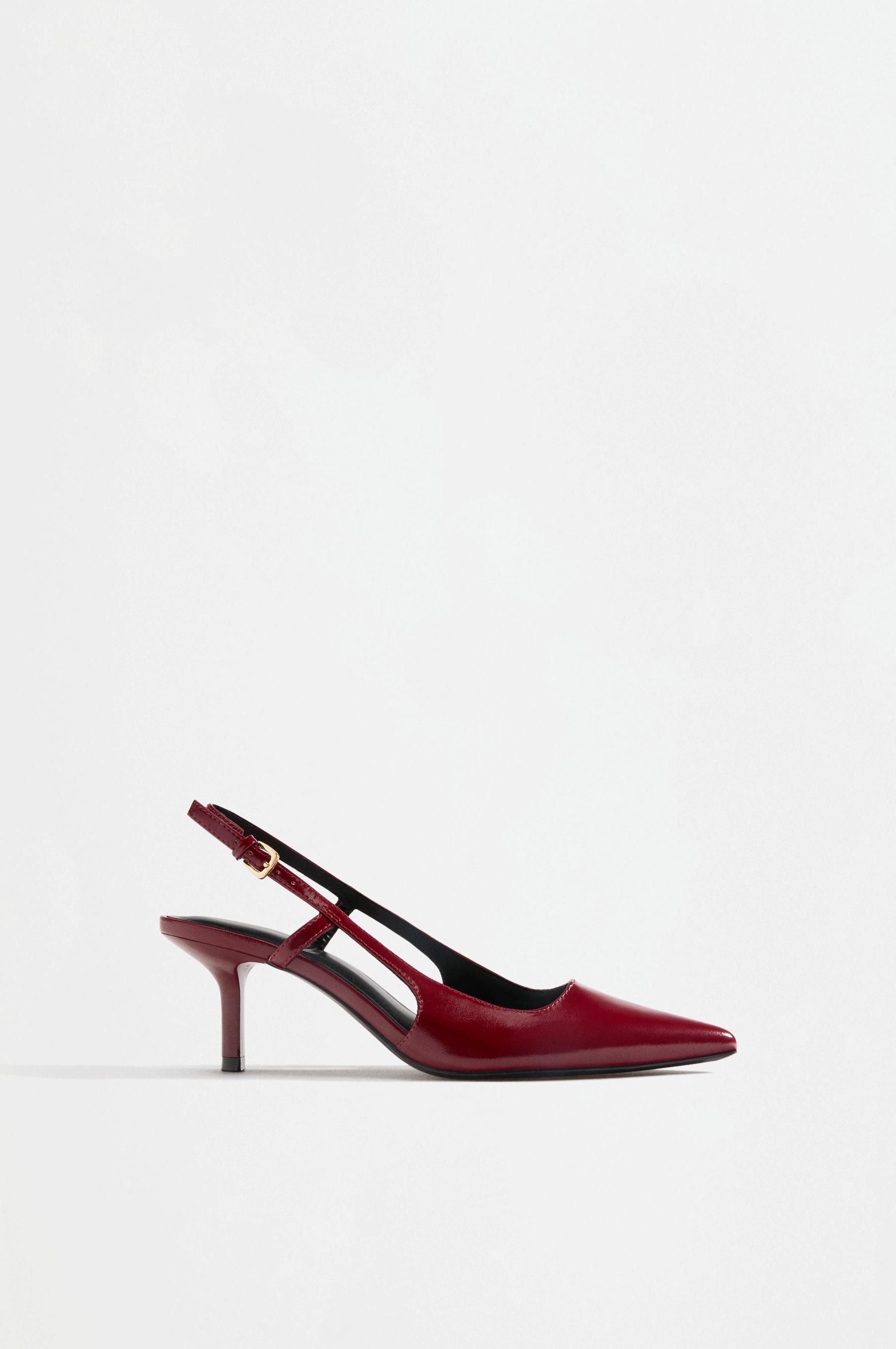 Slingback heels — RED
