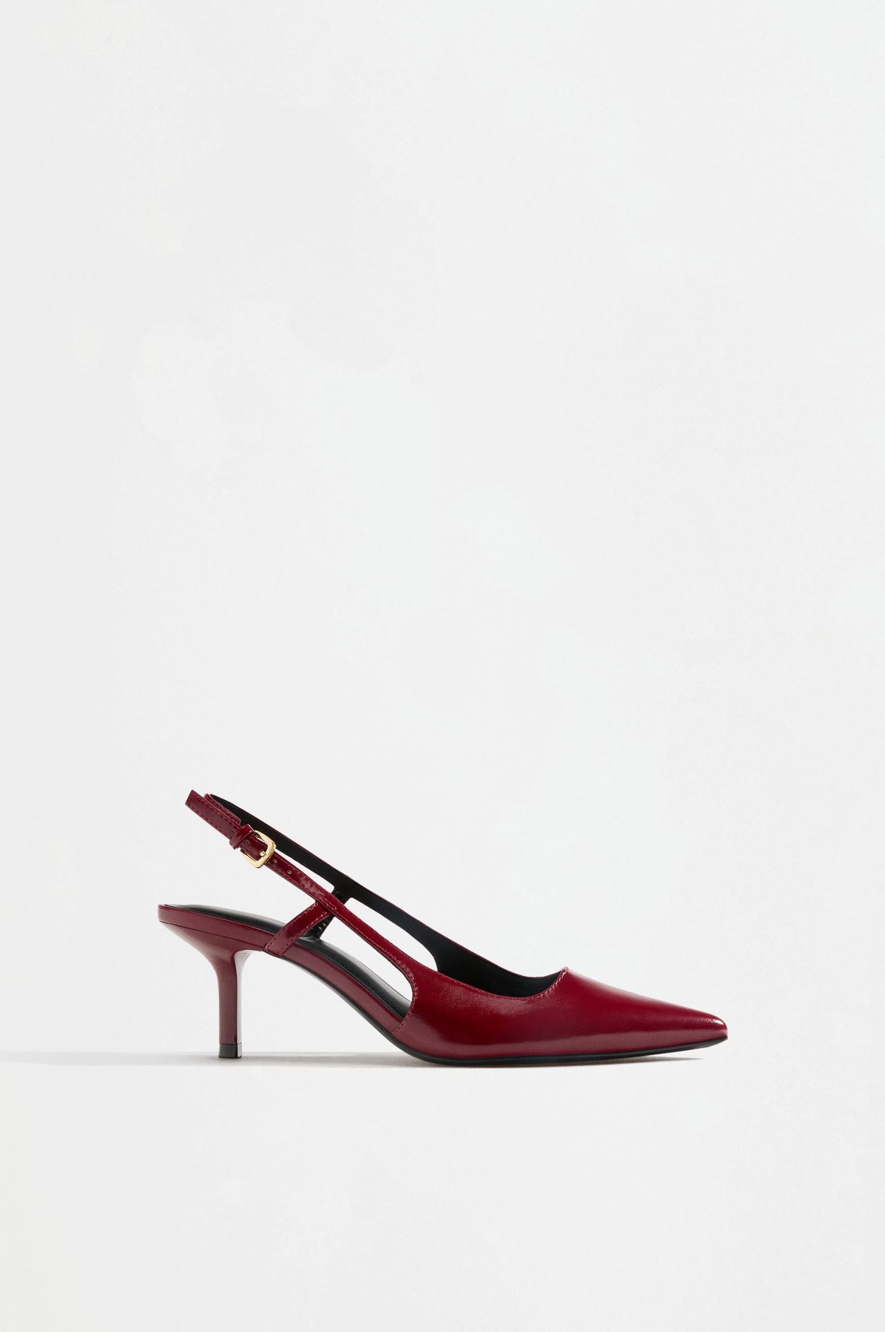 Slingback heels — RED