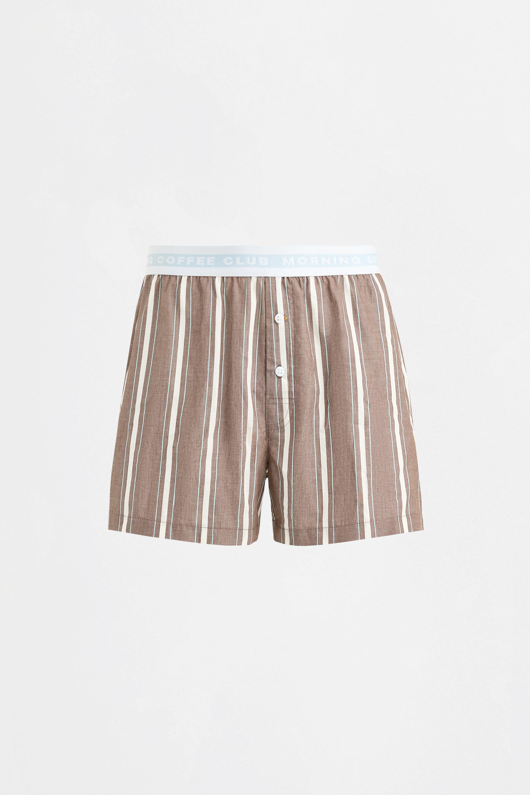 2-Pack striped boxer briefs — BROWN