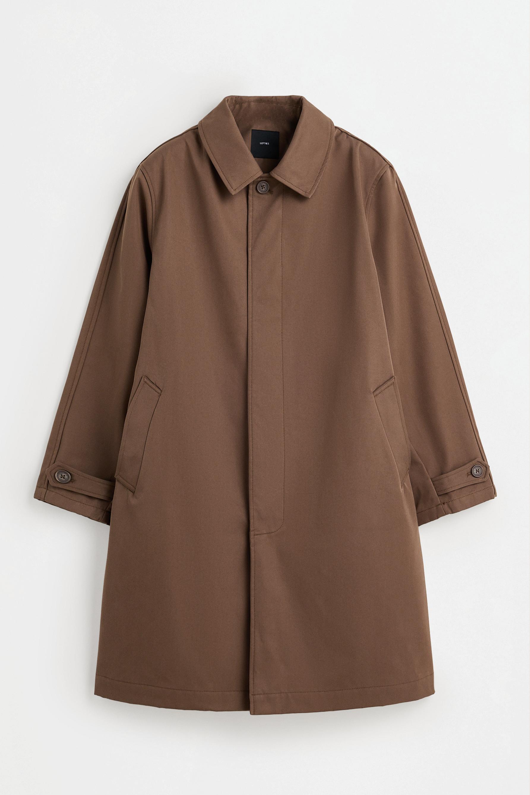 Oversized trench coat — CHOCOLATE