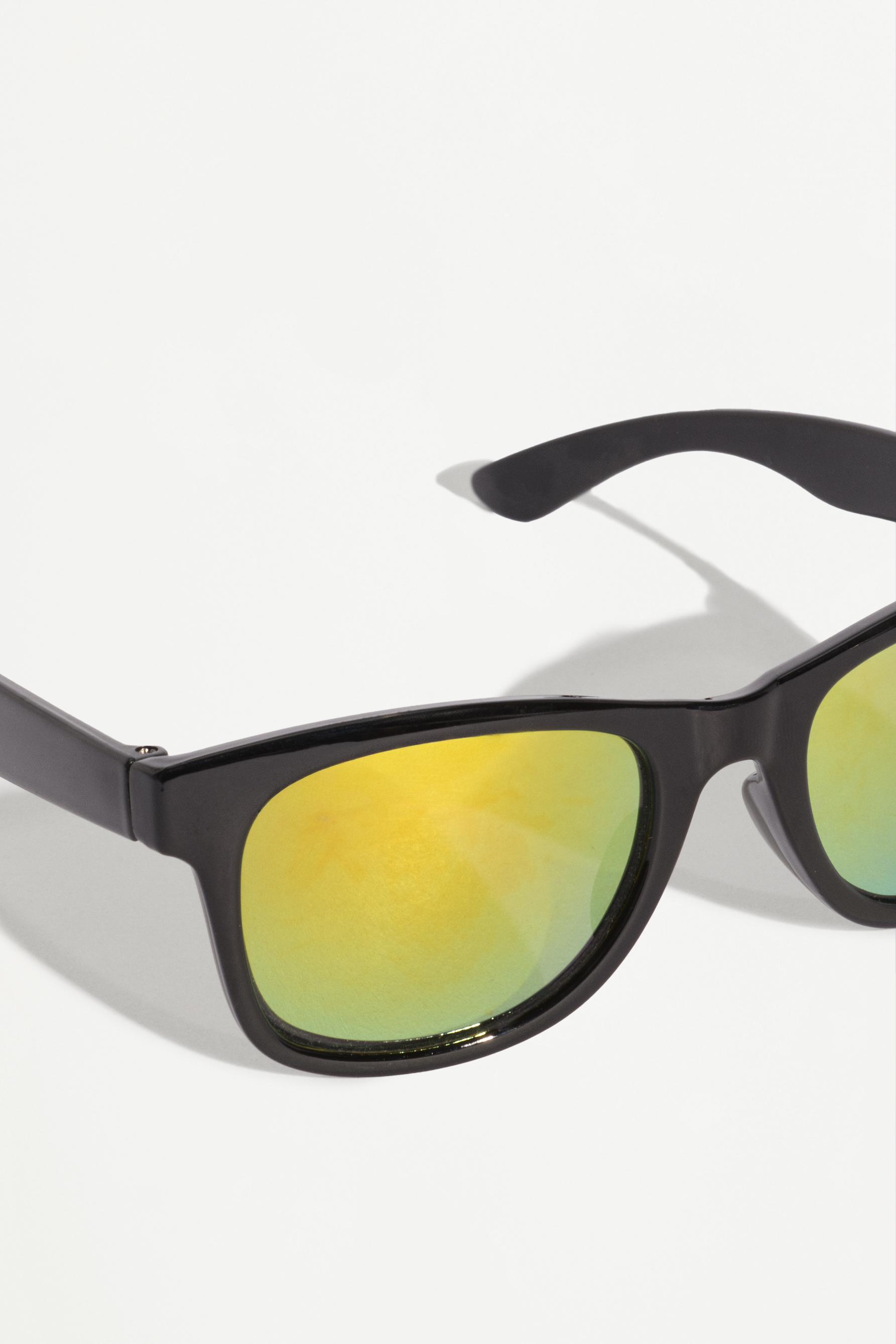 Mirror effect glasses — BLACK