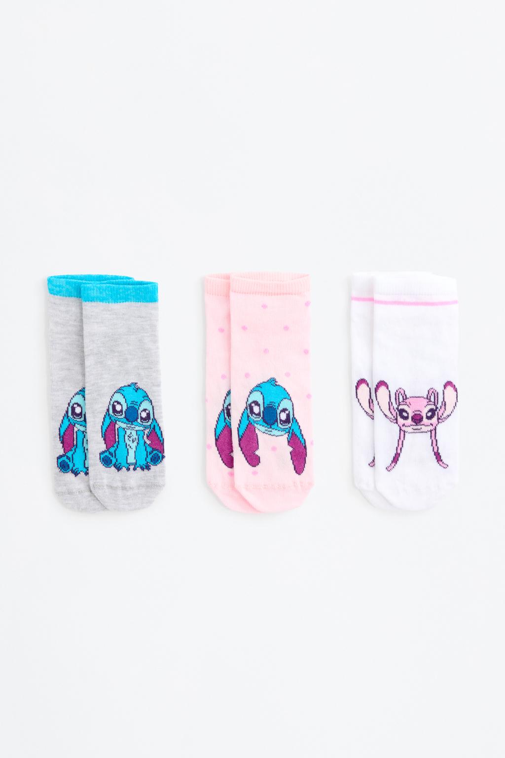 Pack 3 calcetines tobilleros Stitch & Ángel ©Disney