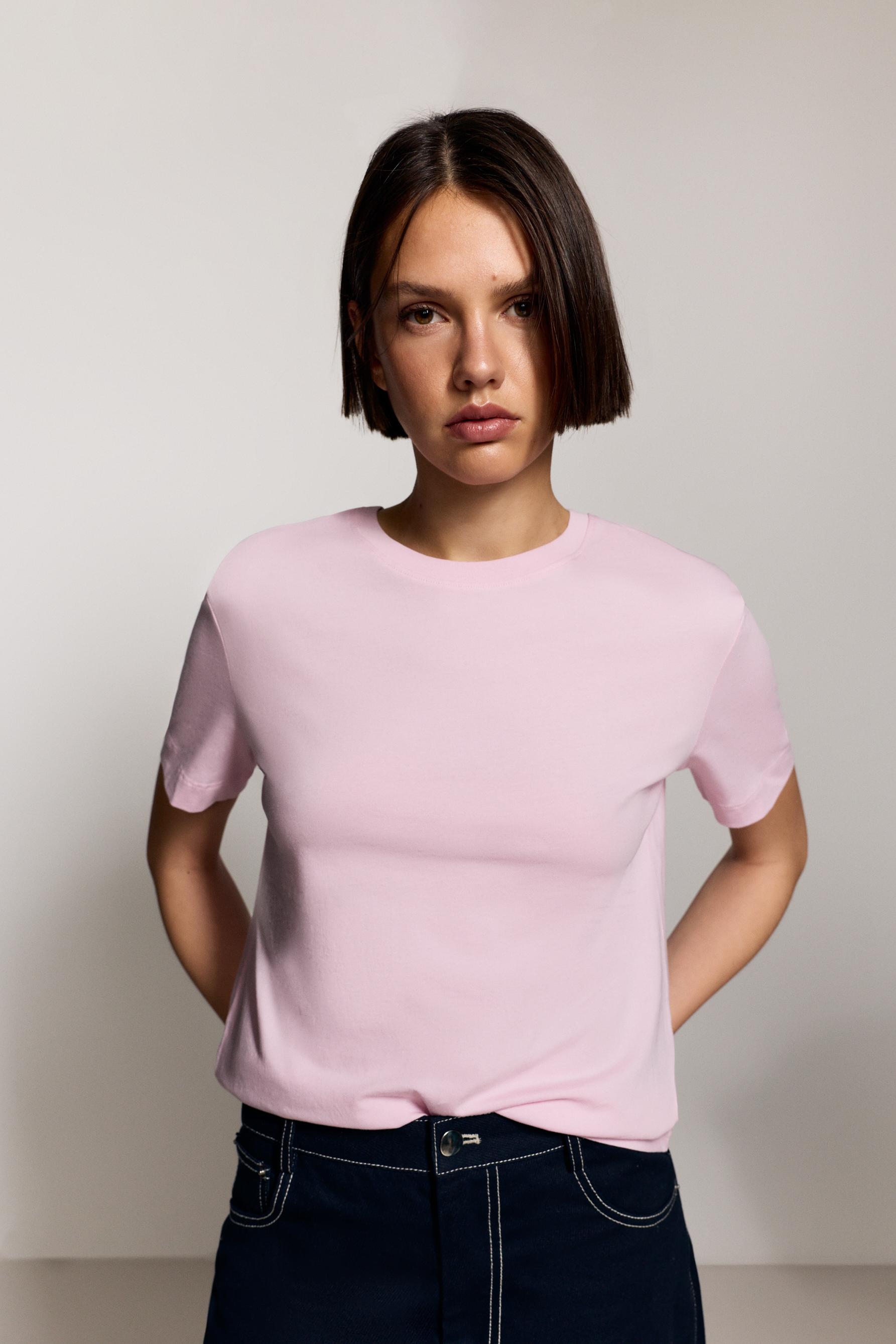 Camiseta básica cuello redondo
