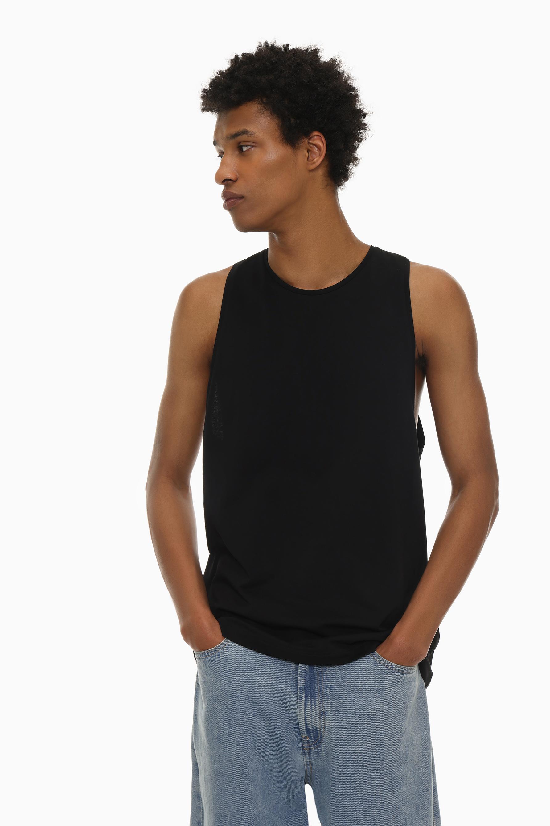 Basic tank top — BLACK