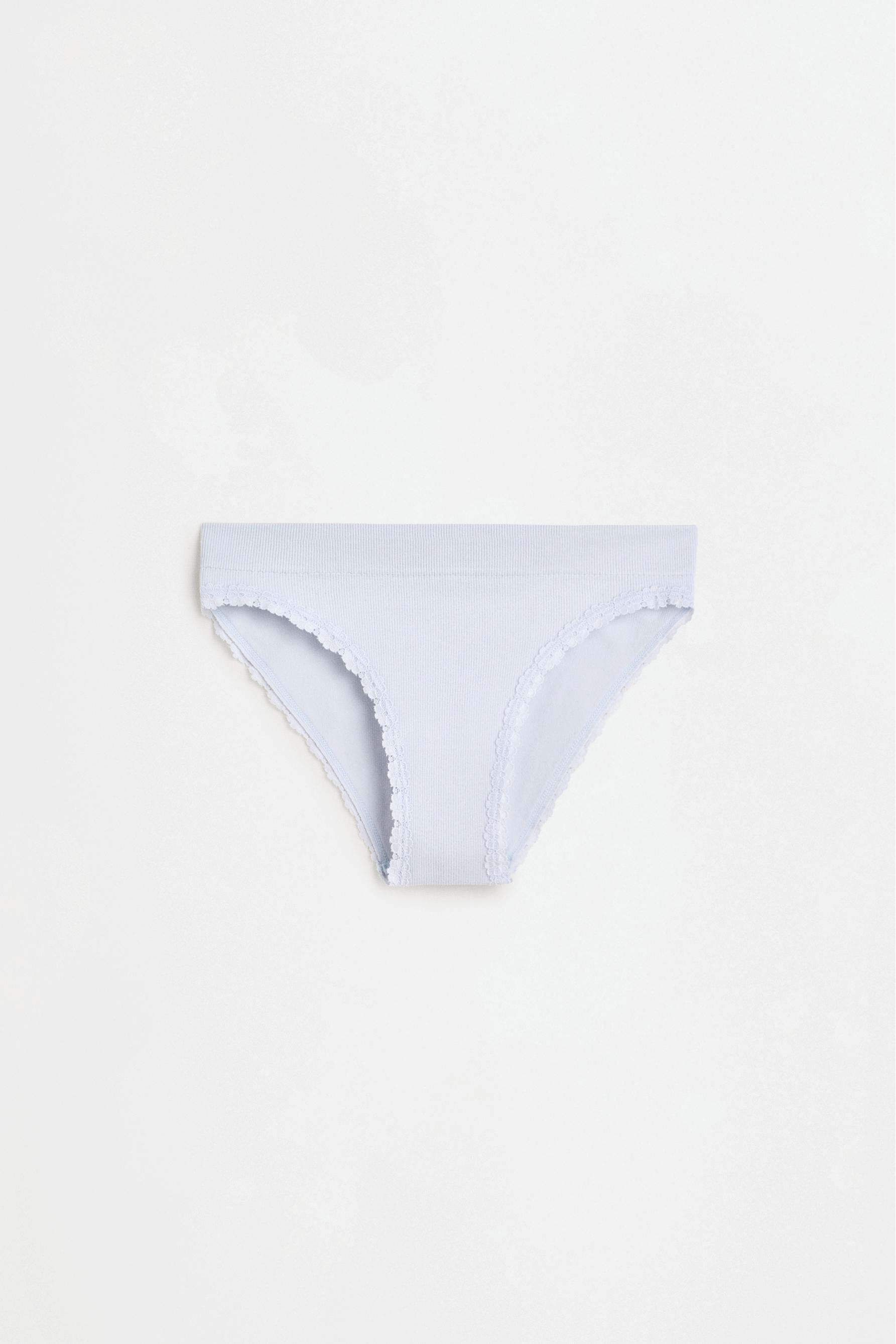 Floral lace briefs (3-pack) — ECRU