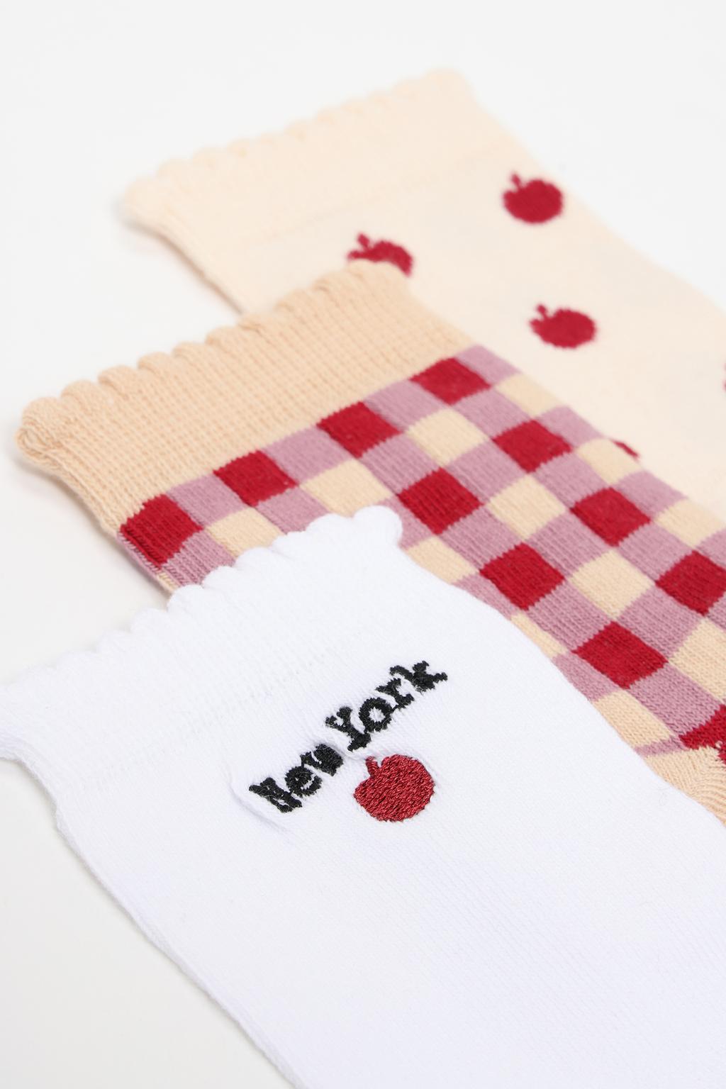 Pack of 3 pairs of New York socks