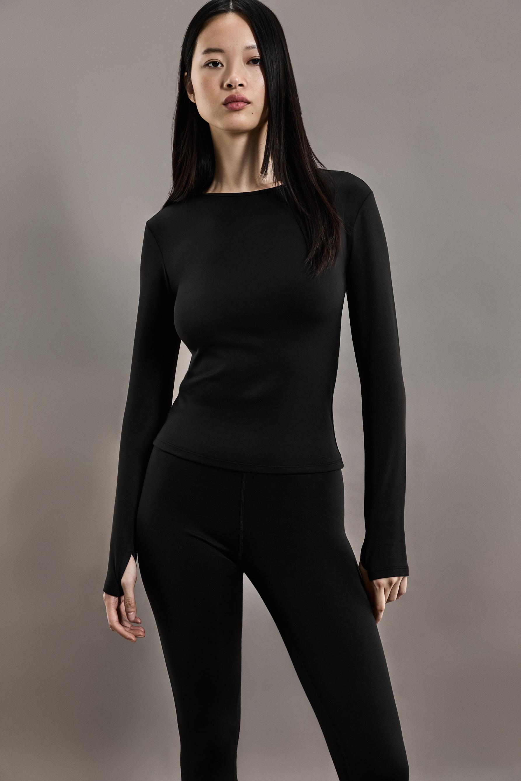 MEDIUM WEIGHT thermal insulation T-shirt (-7ºC to 9ºC) — BLACK