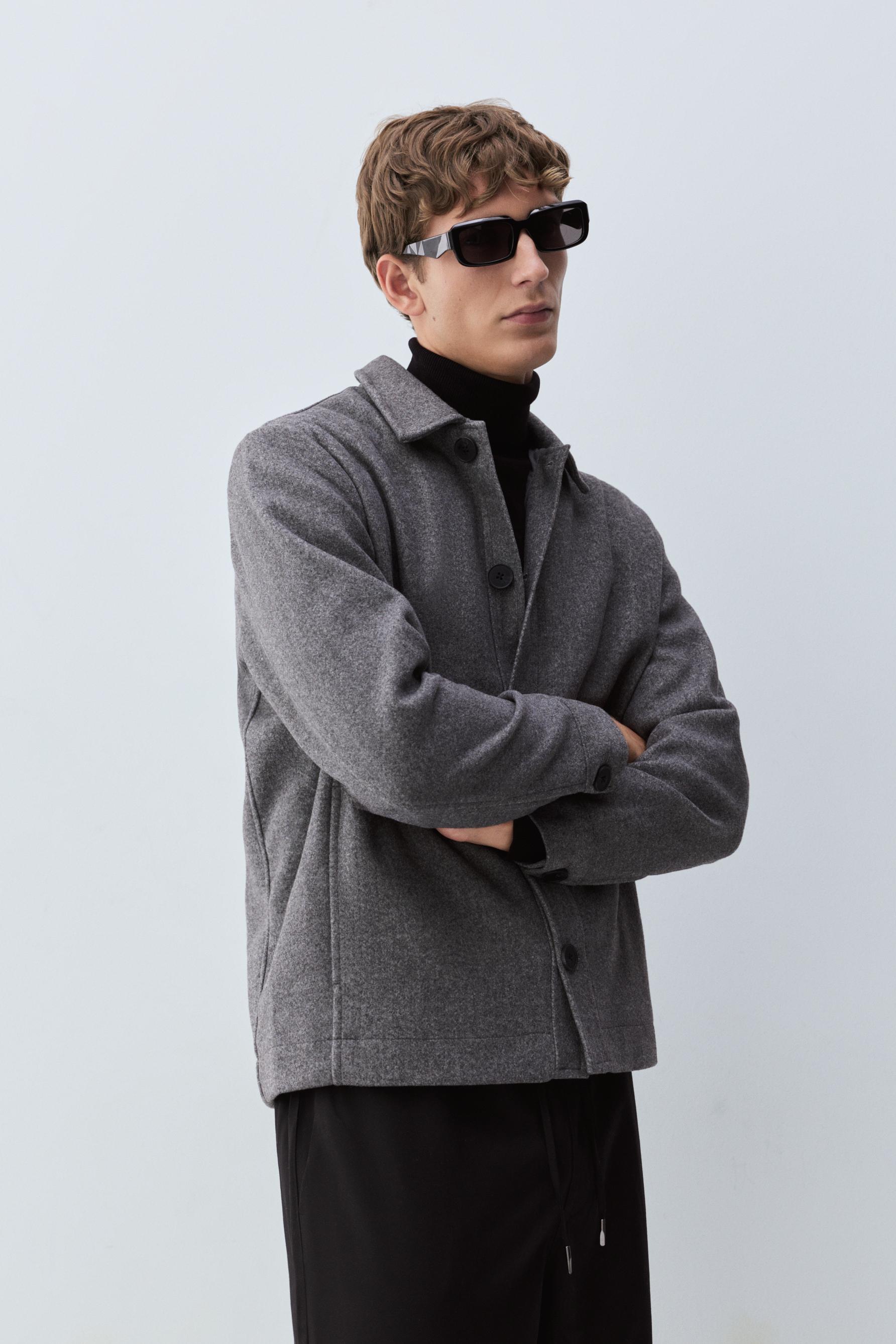 Cazadora paño botones