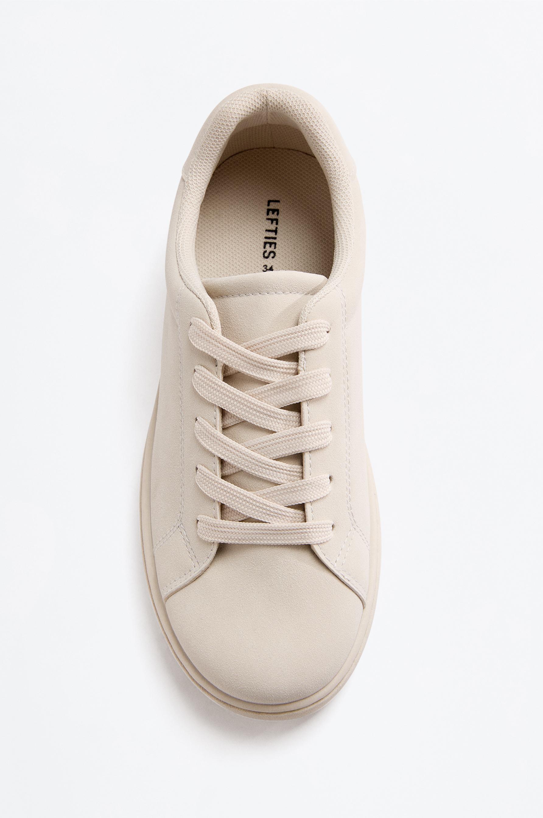PLATFORM CASUAL SNEAKER — BROWN