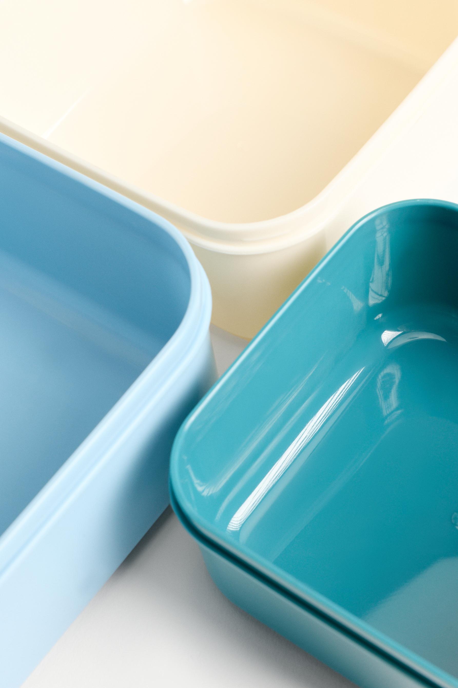 Game Time Food Containers (3-Pack) — GREENISH BLUE