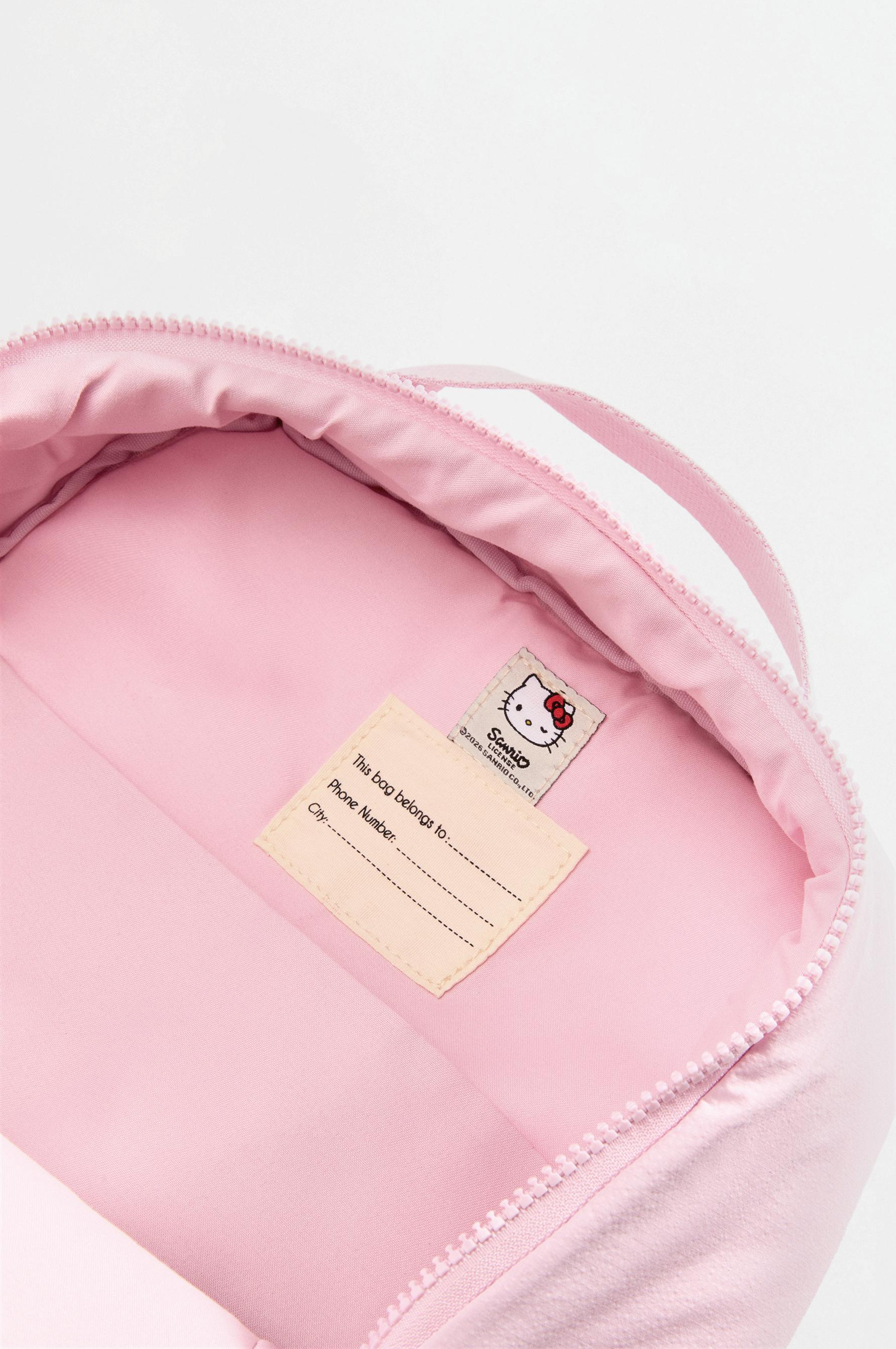 SANRIO vinyl detail backpack — PINK