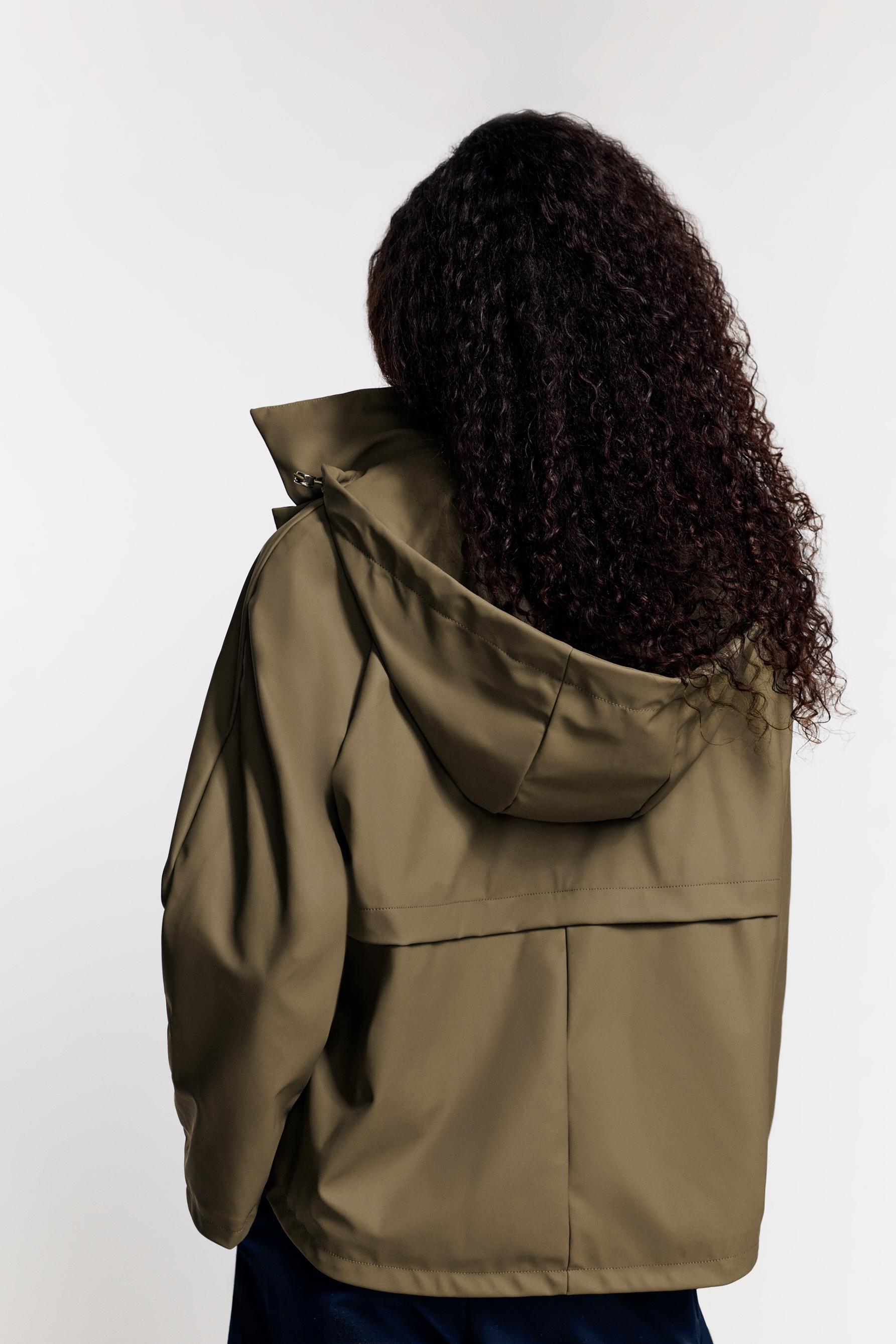 Rubberised parka — KHAKI