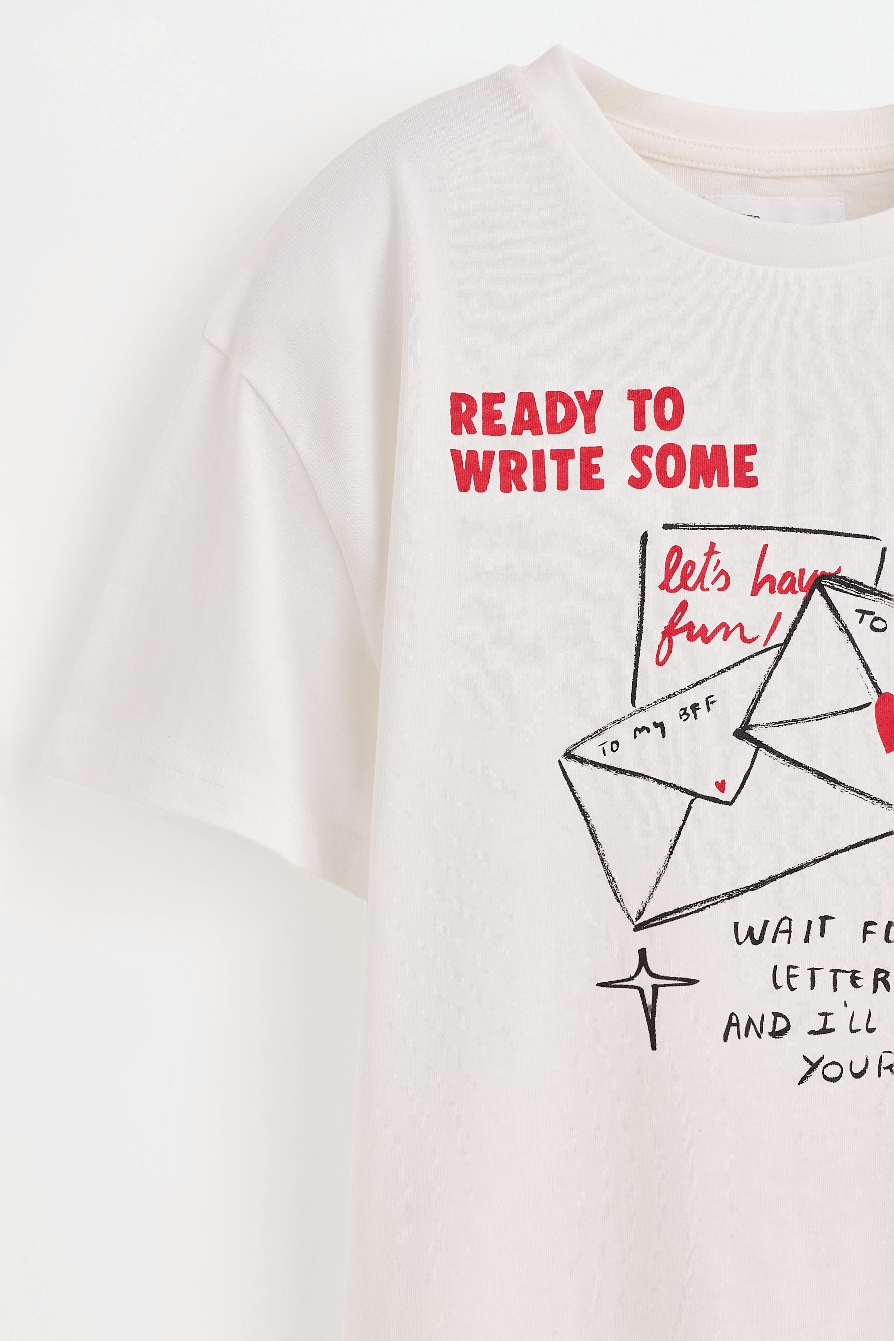 Printed T-shirt — WHITE