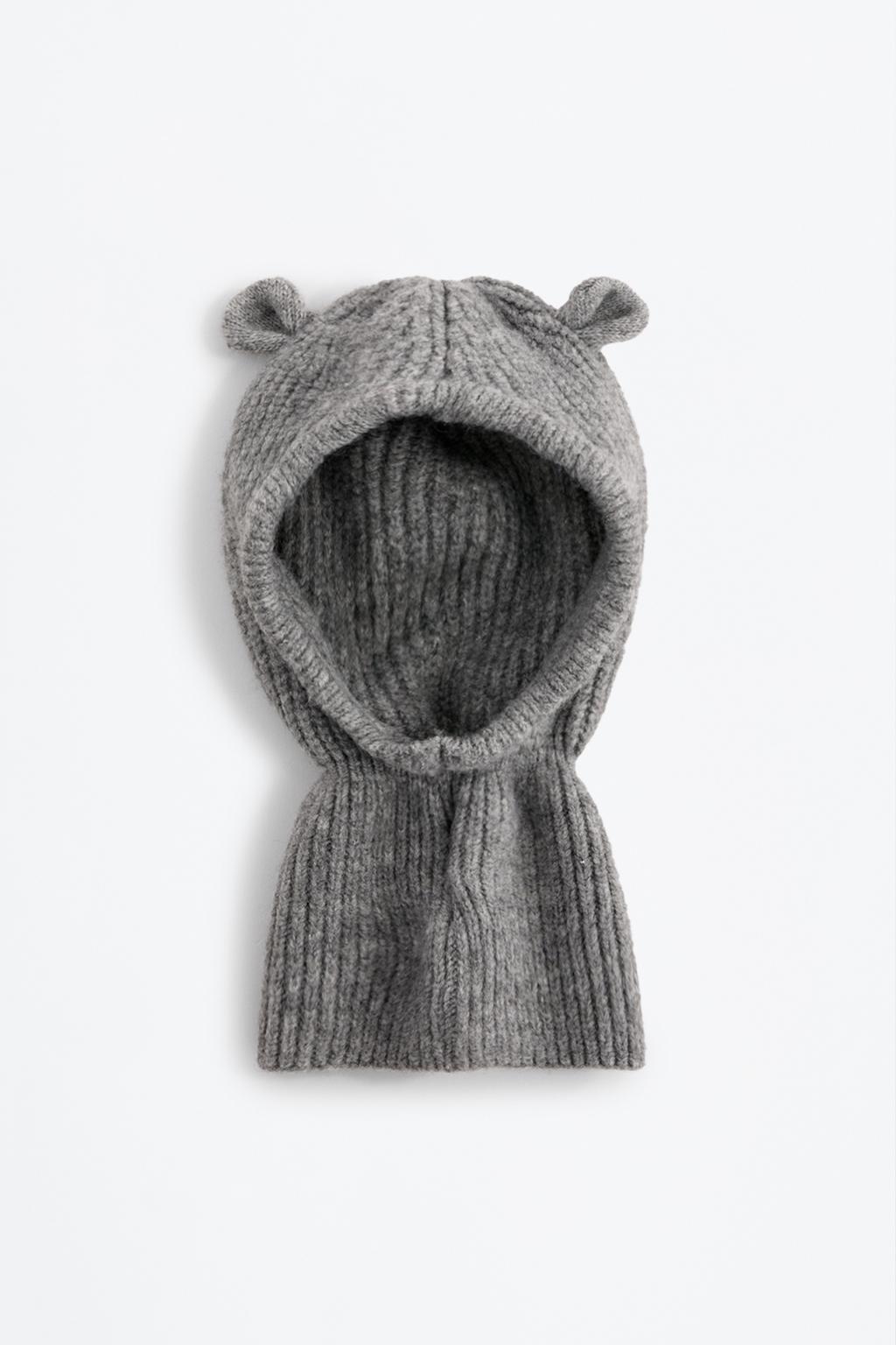 Knit balaclava with ears