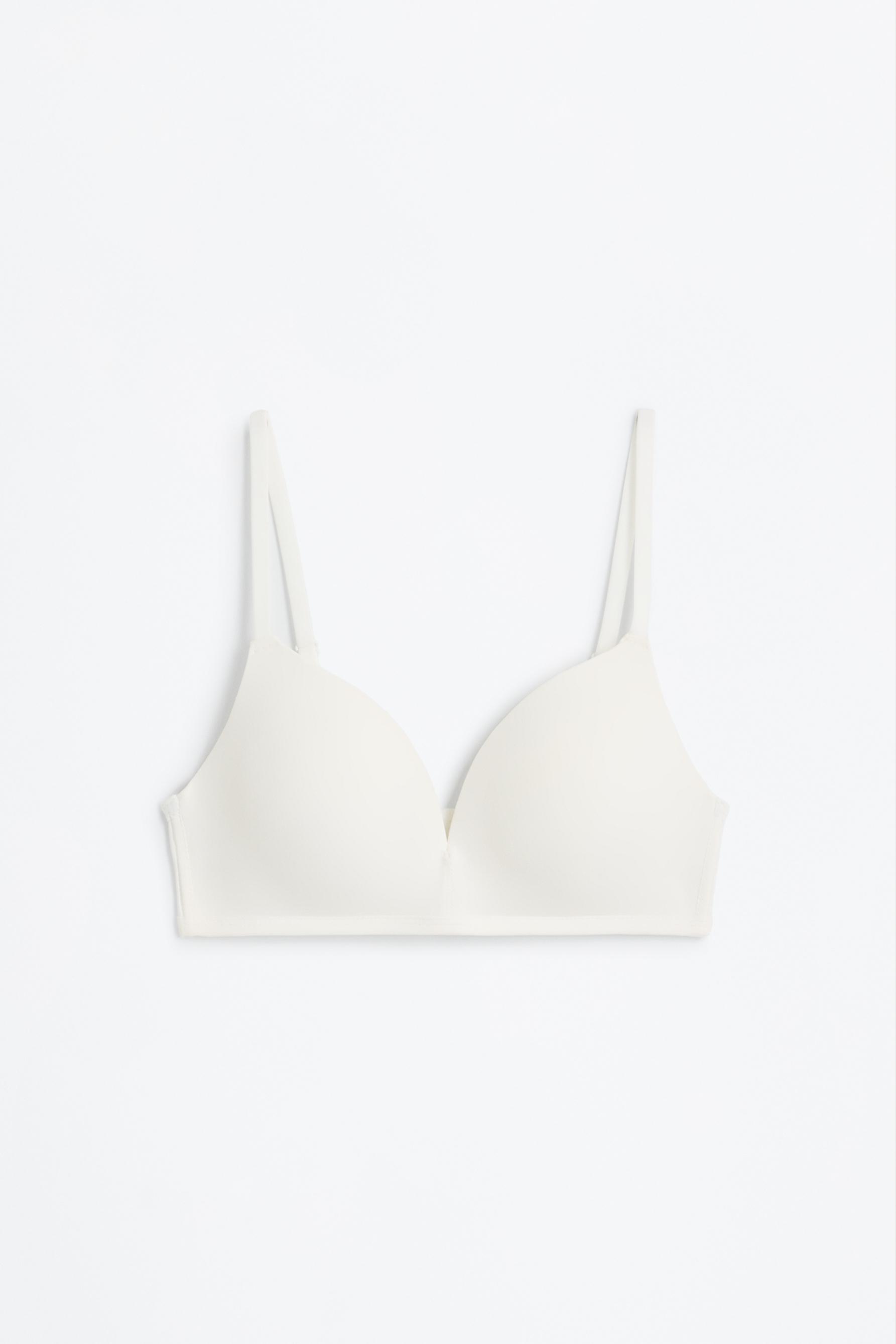 Microfibre classic pre-shaped bra — WHITE