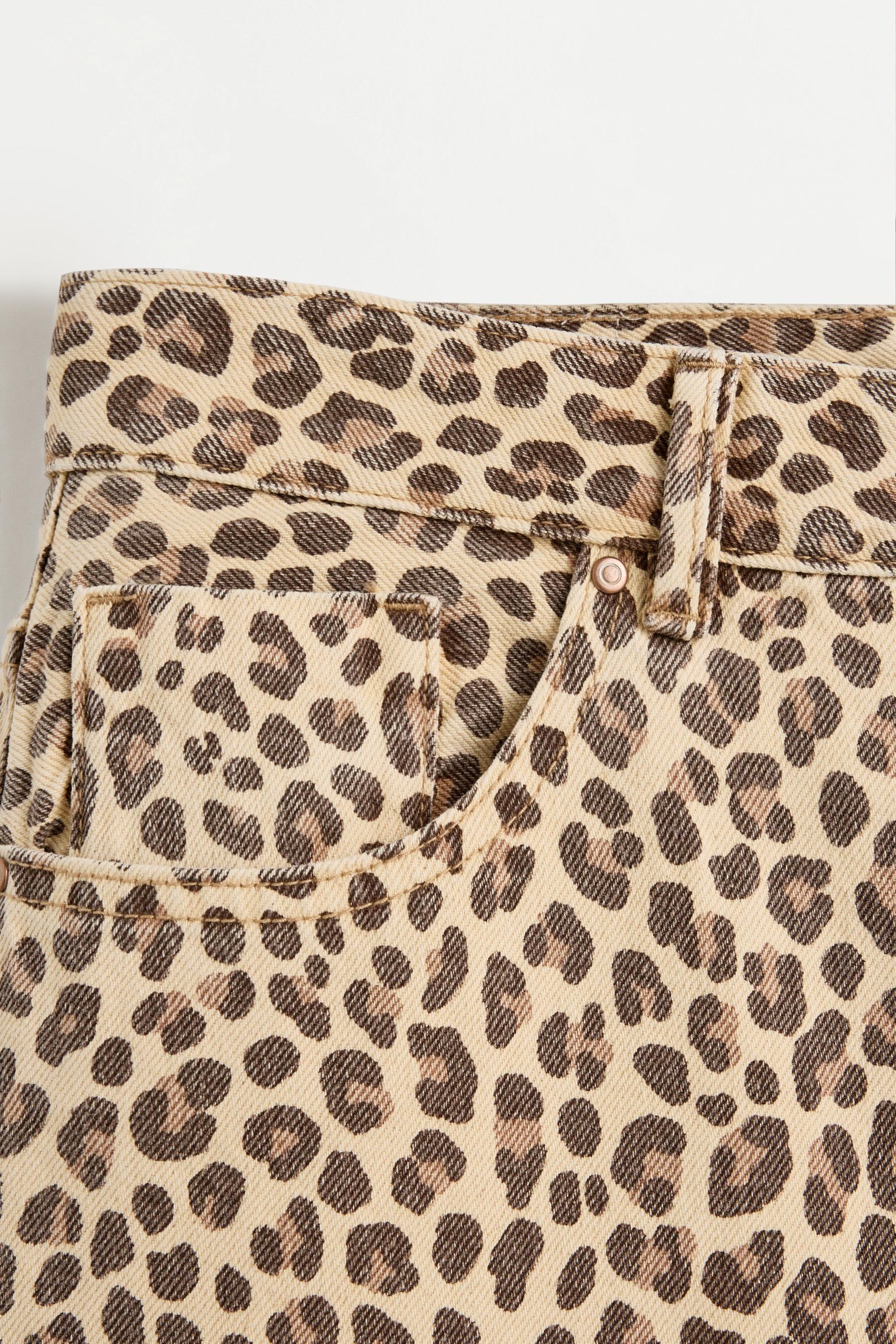 Leopard print culotte jeans — LEOPARD PRINT