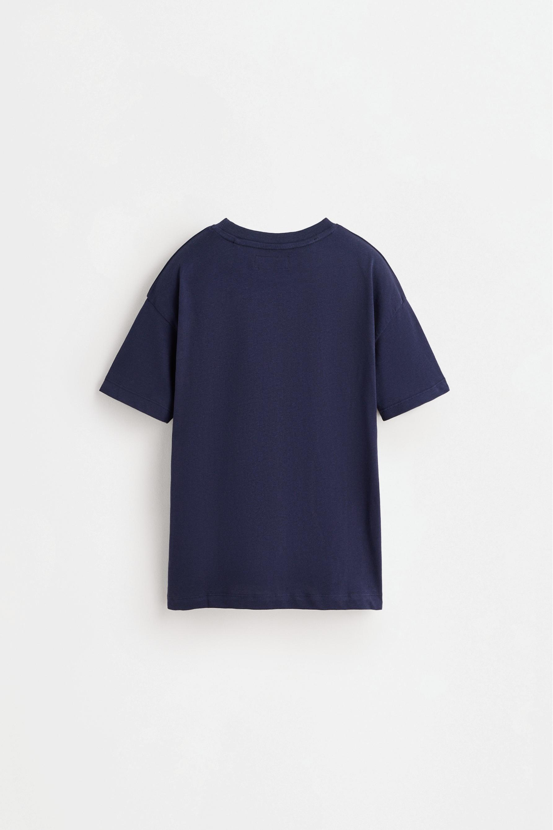 Printed T-shirt — NAVY