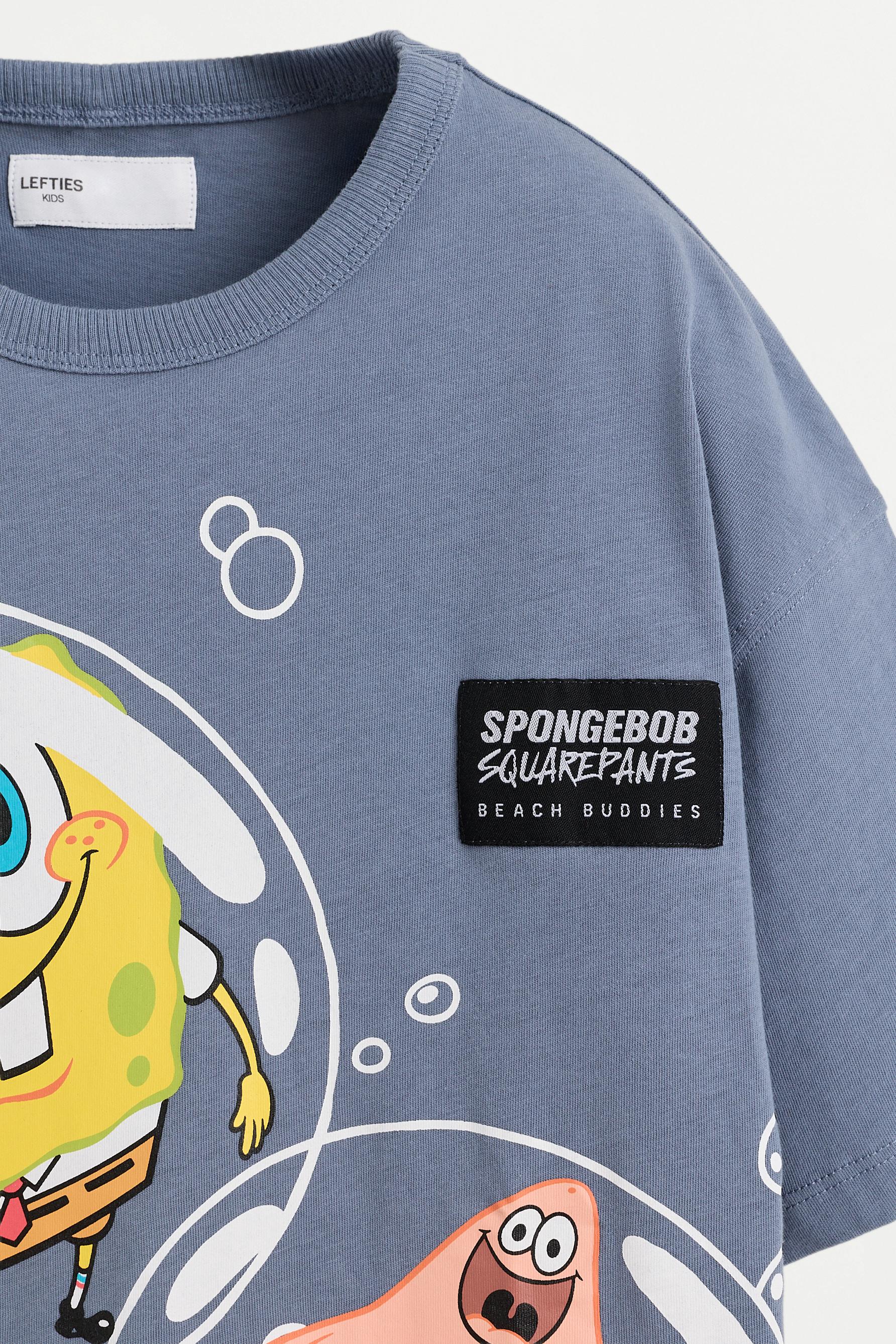 SpongeBob Nickelodeon™ bubbles T-shirt — BLUE