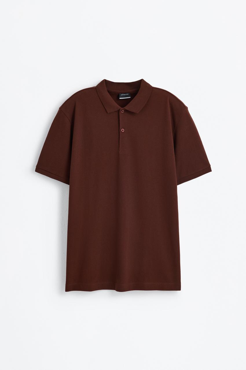 H&m Brown Polo Shirt Womens H&M Women Brown And Black Printed