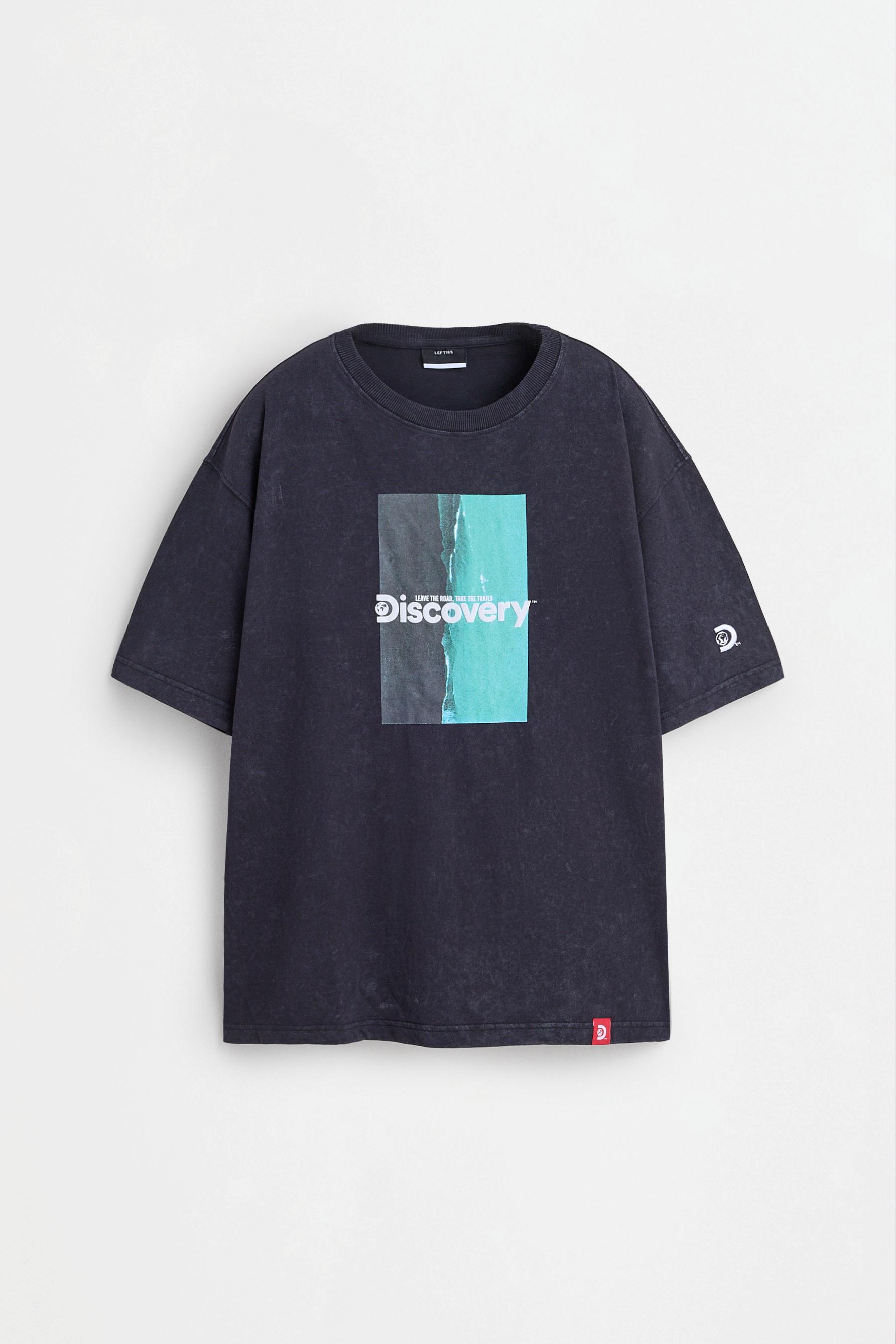 Discovery ™Warner Bros washed-effect T-shirt — BLACK