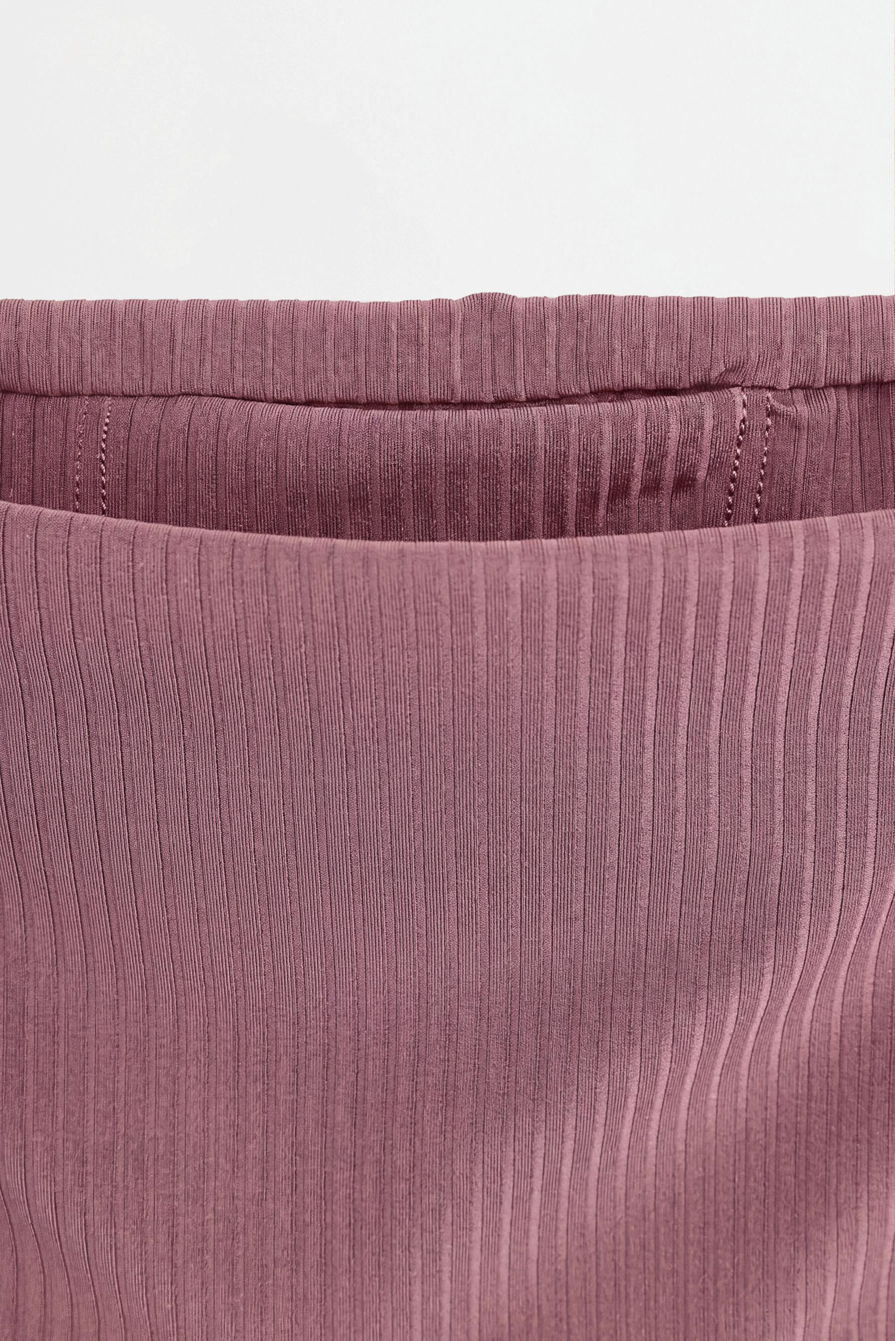 Ribbed sports leggings — PINK