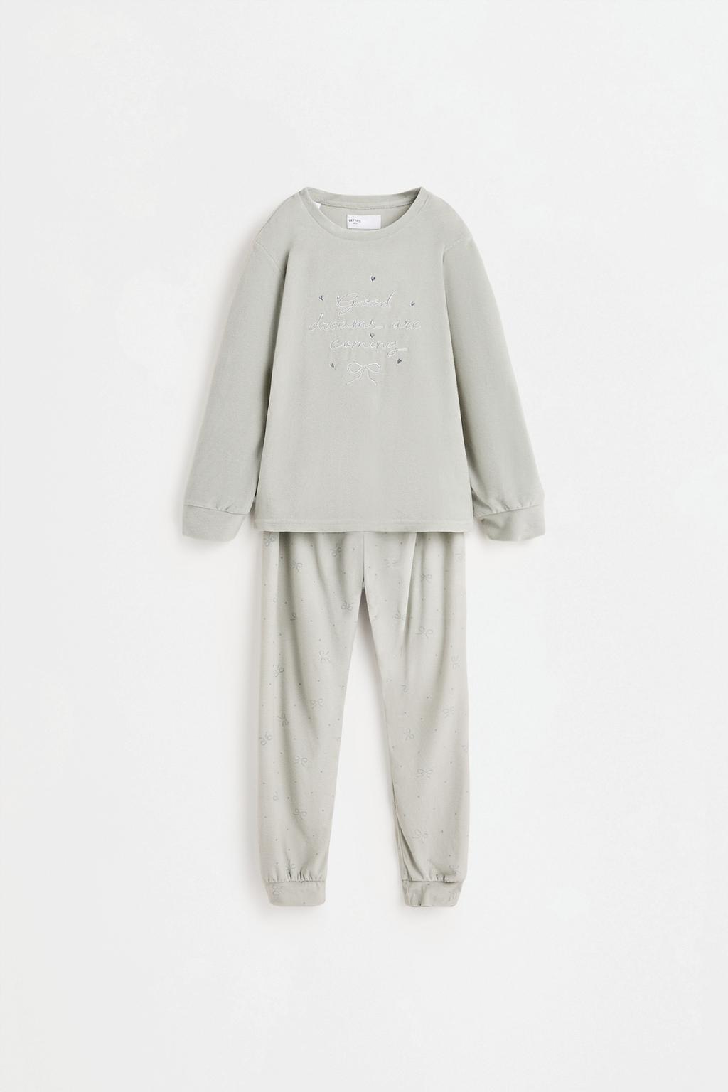 Lefties Parlaq yamaqlı tüklü pijama