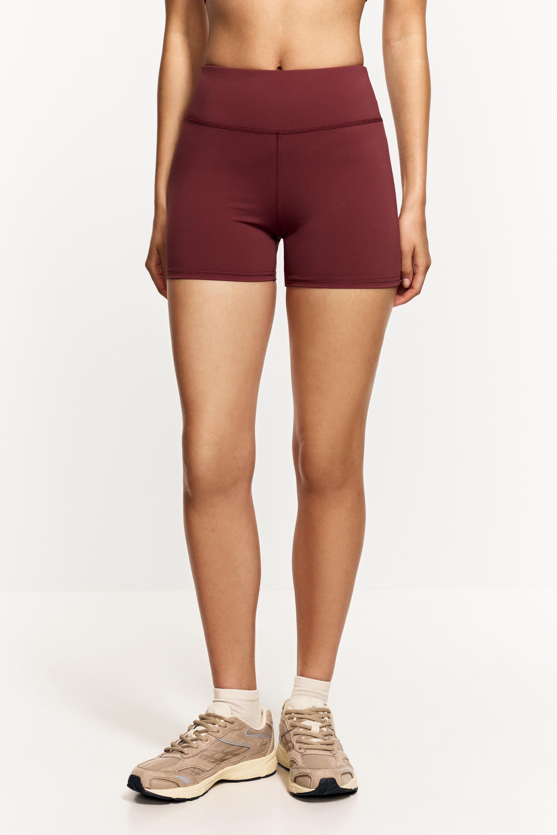 Basic sports hot pants — DARK PINK