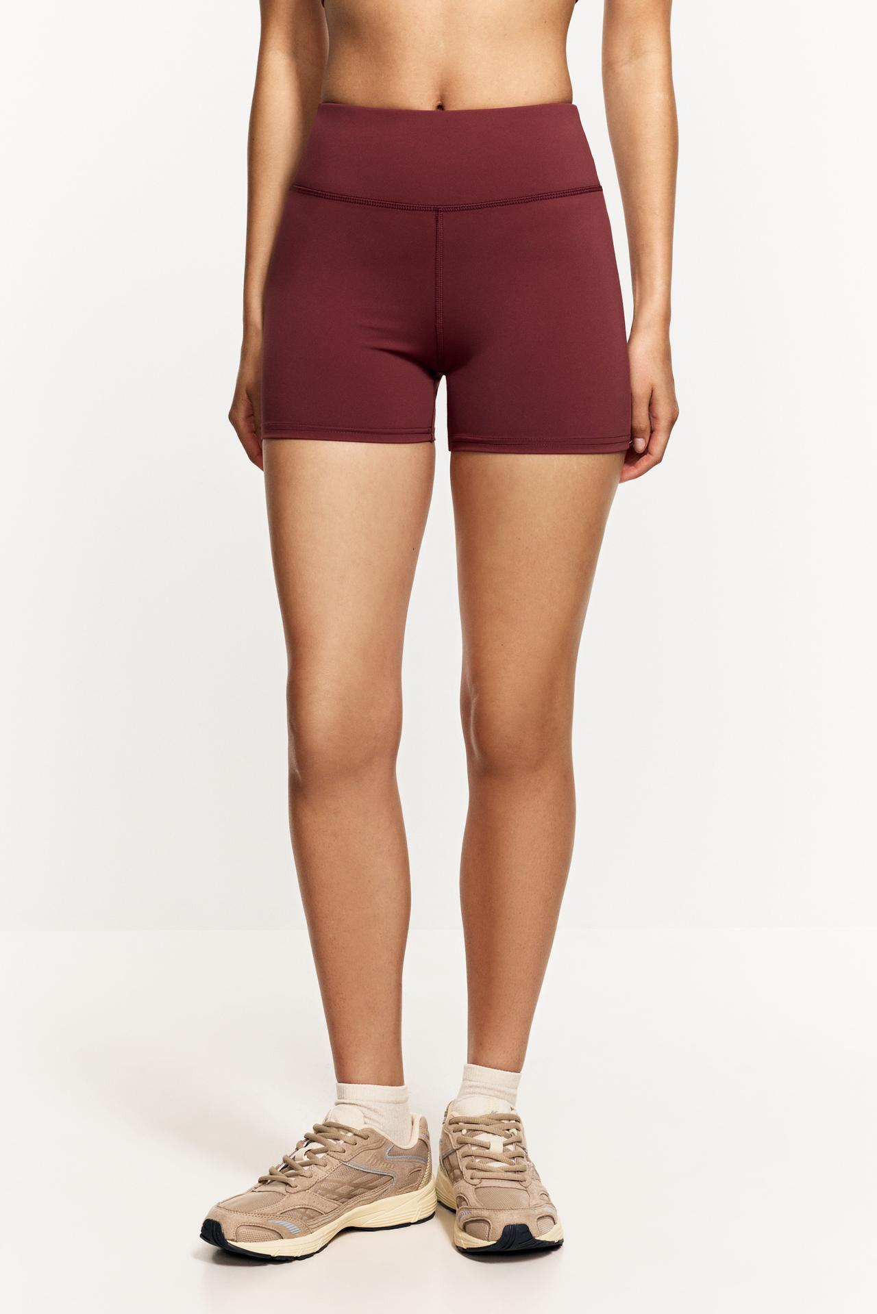 Basic sports hot pants — DARK PINK
