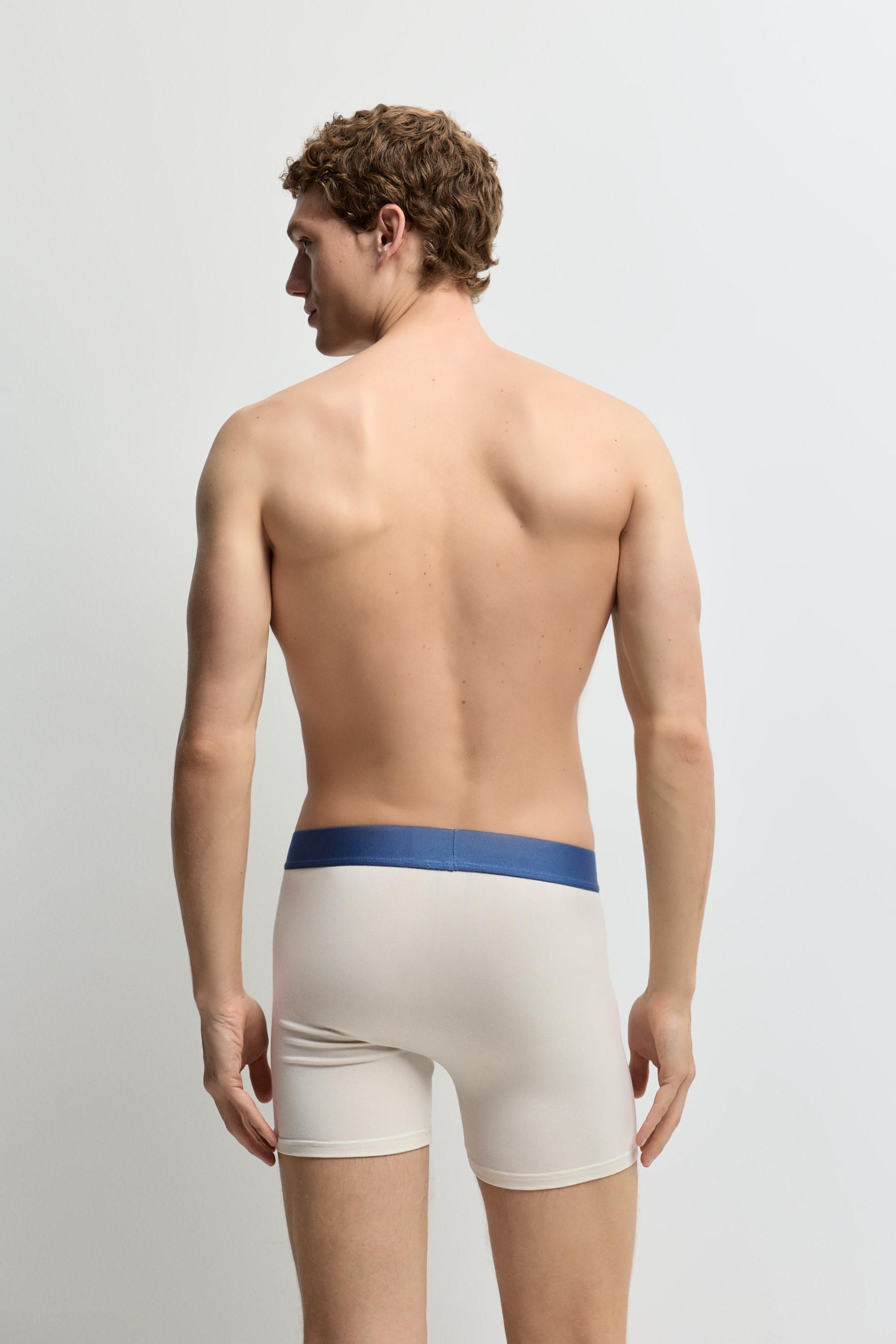 5-Pack of assorted long boxers — BLUE