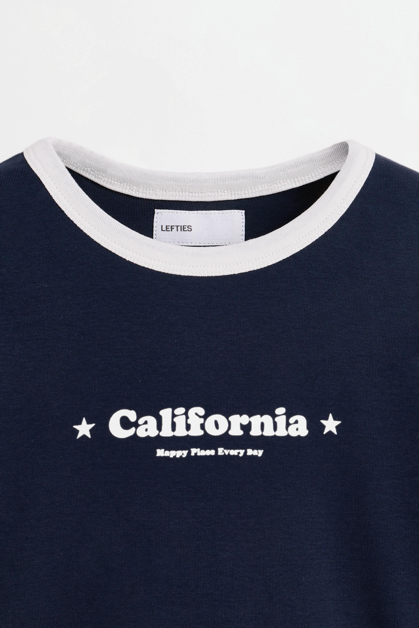 Printed T-shirt — NAVY