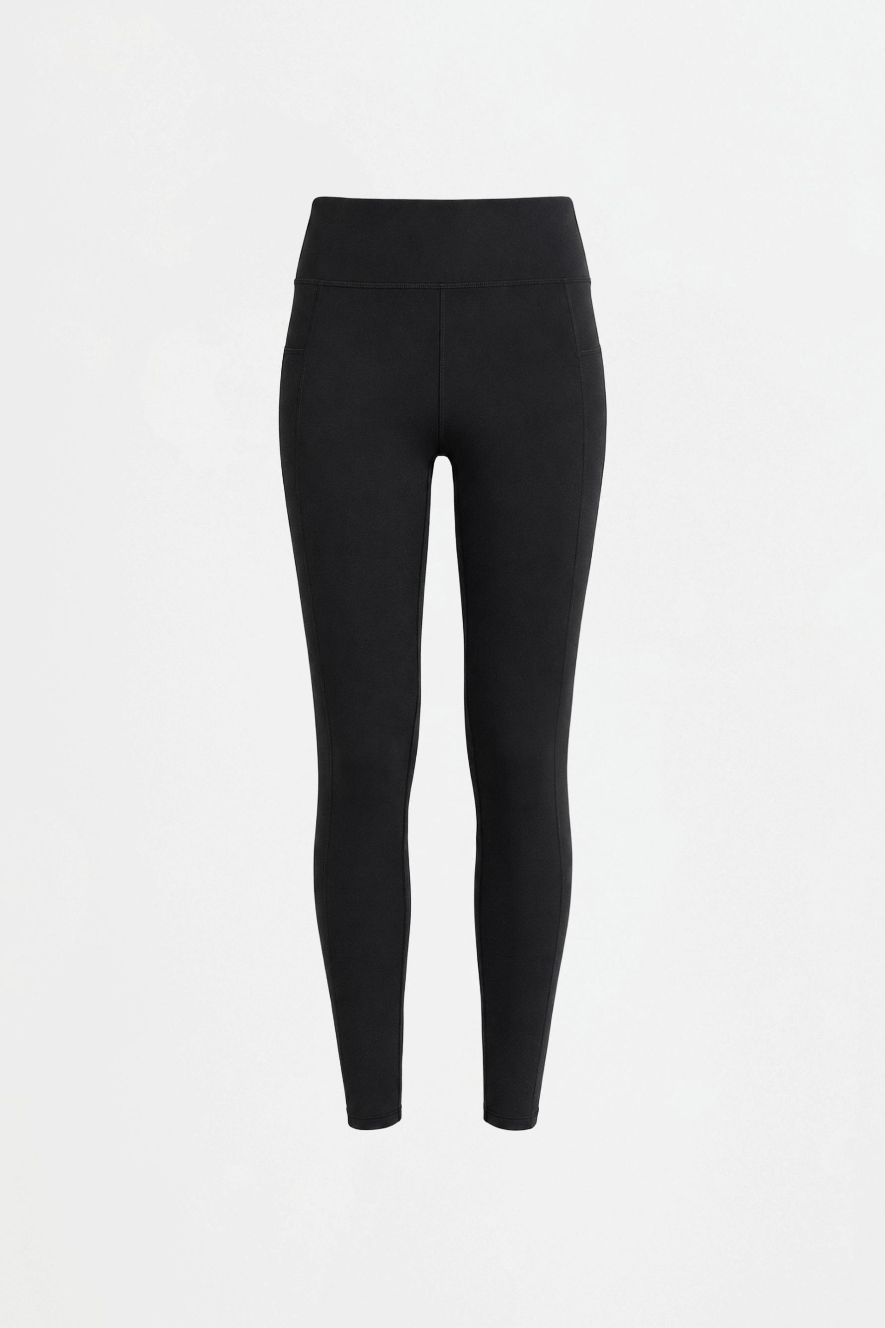 Shaping effect sports leggings — BLACK