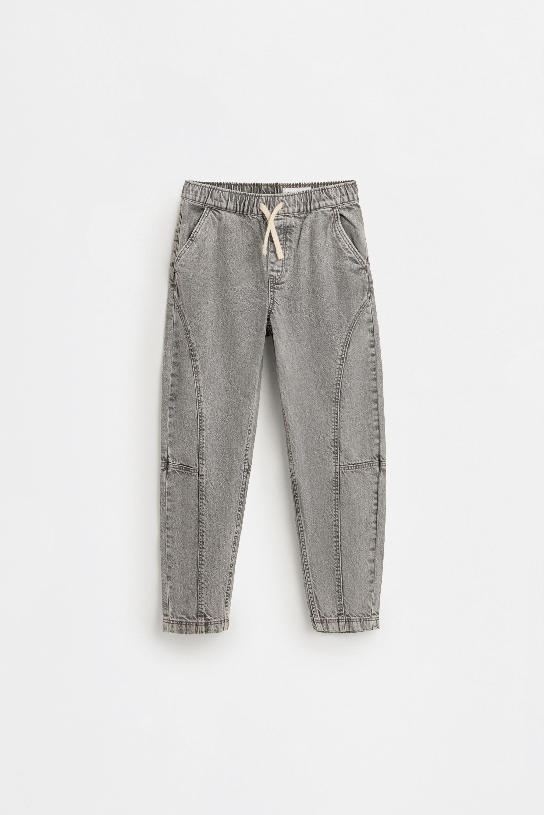 Balloon-fit jogger jeans — GREY