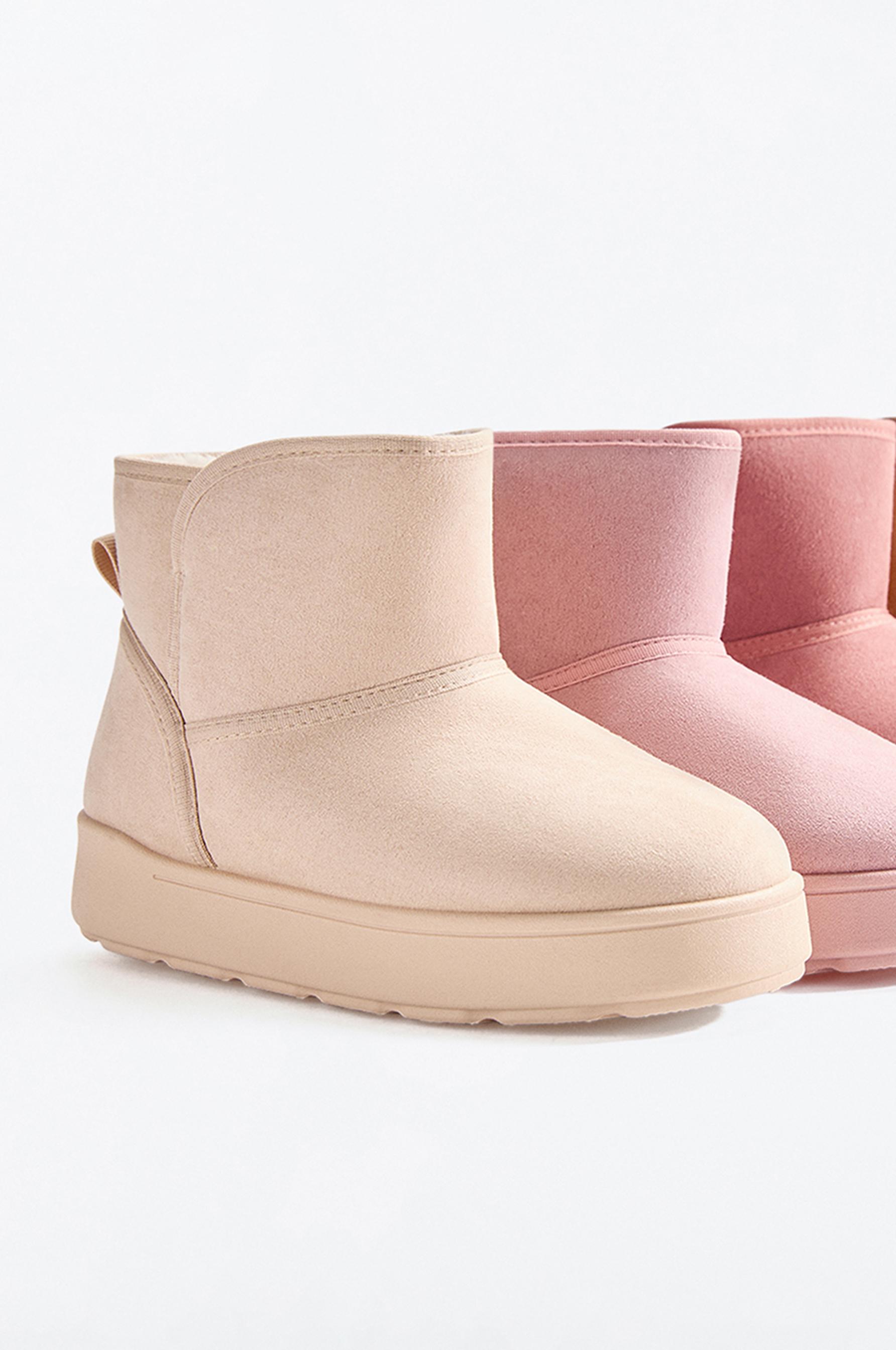 Lined ankle boot — BEIGE
