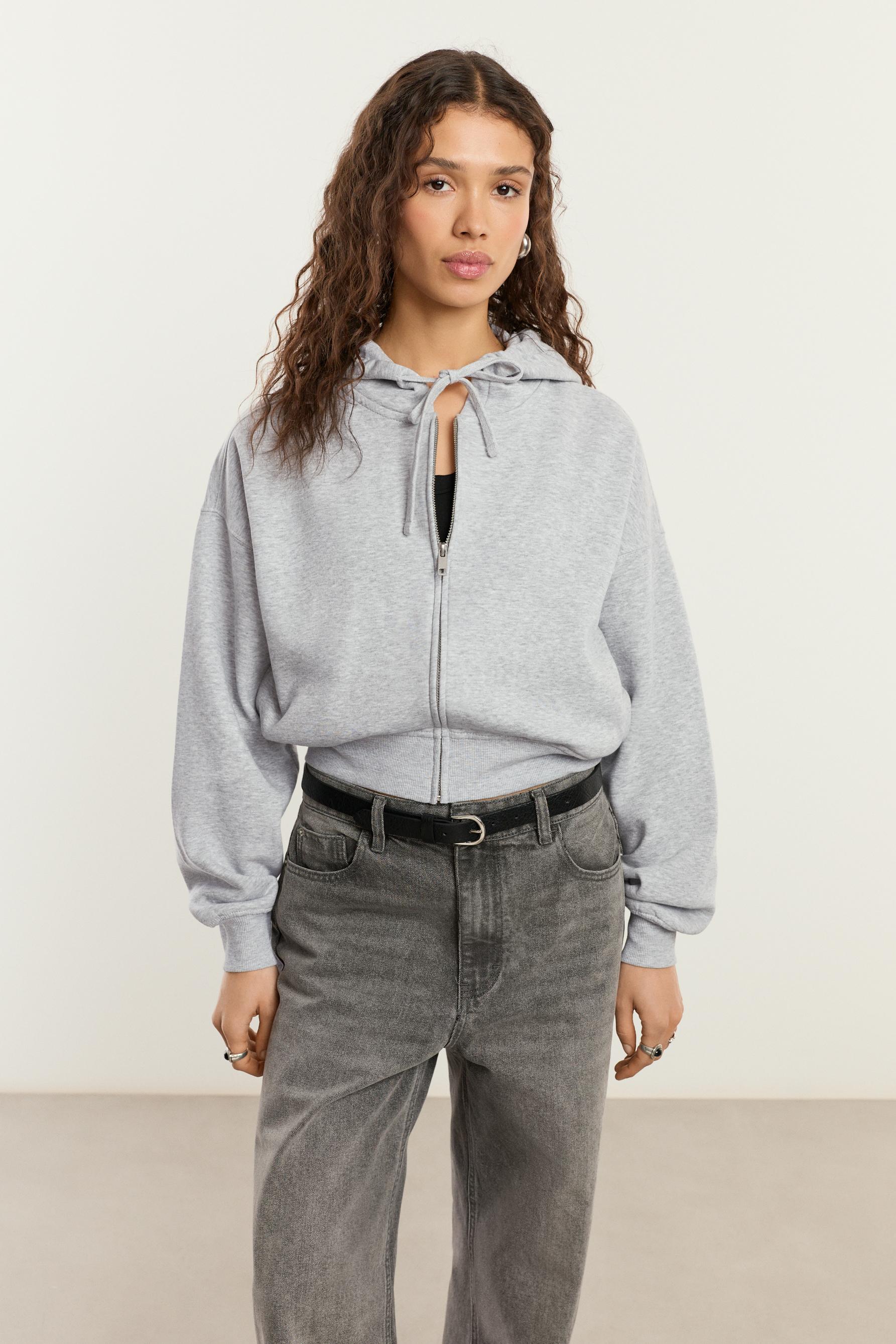 Sudadera cremallera capucha