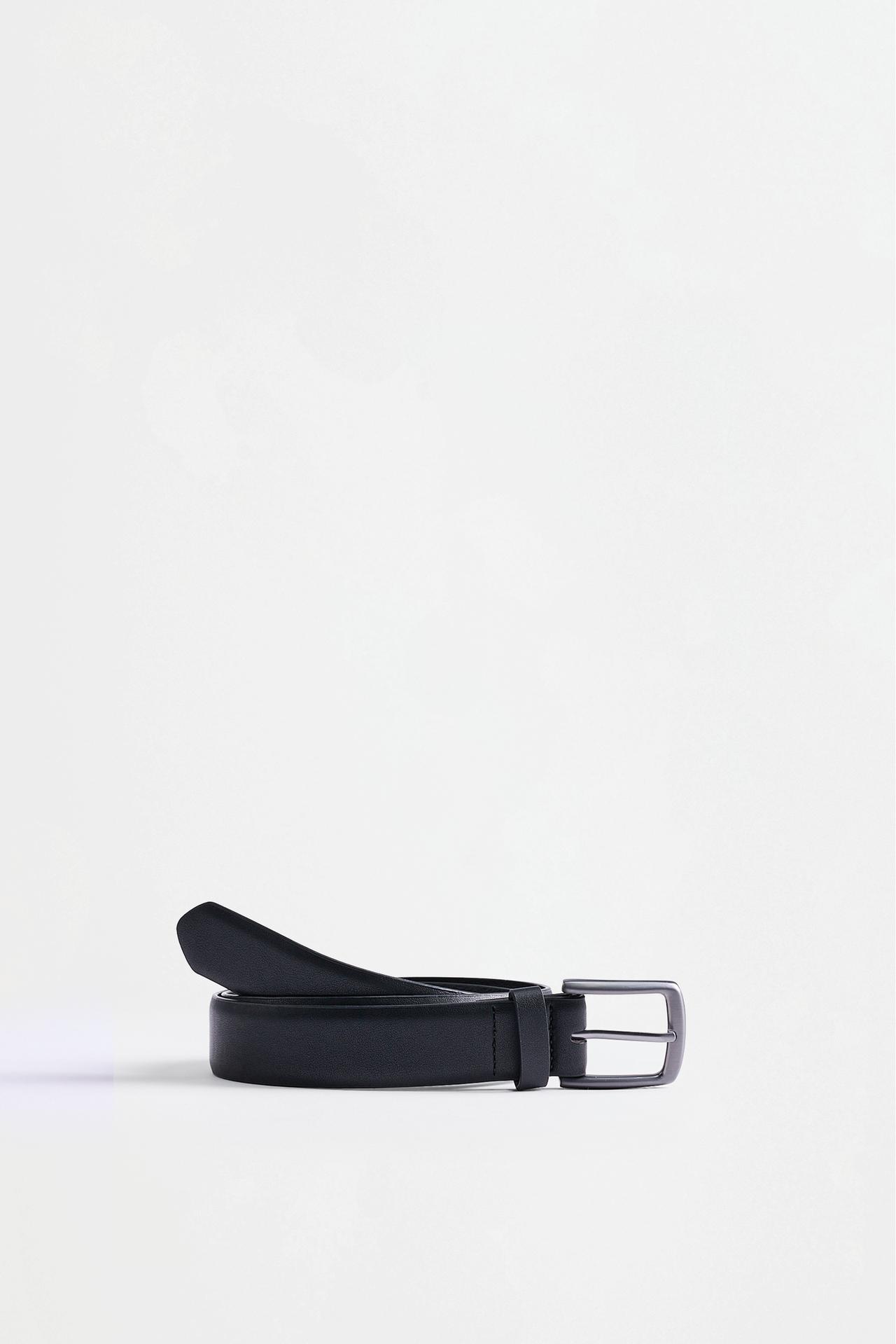 Smooth belt — BLACK