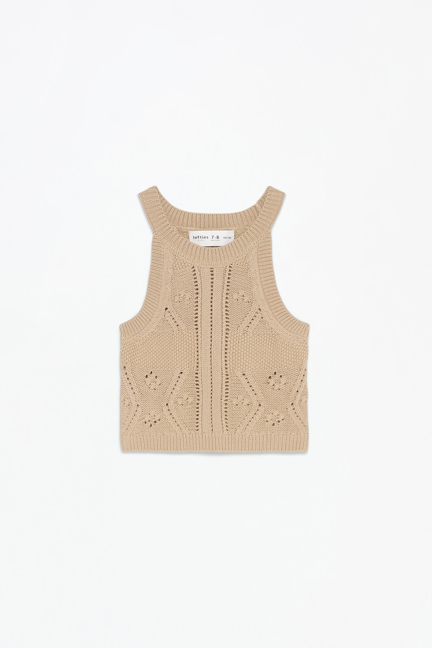 Top halter de crochet
