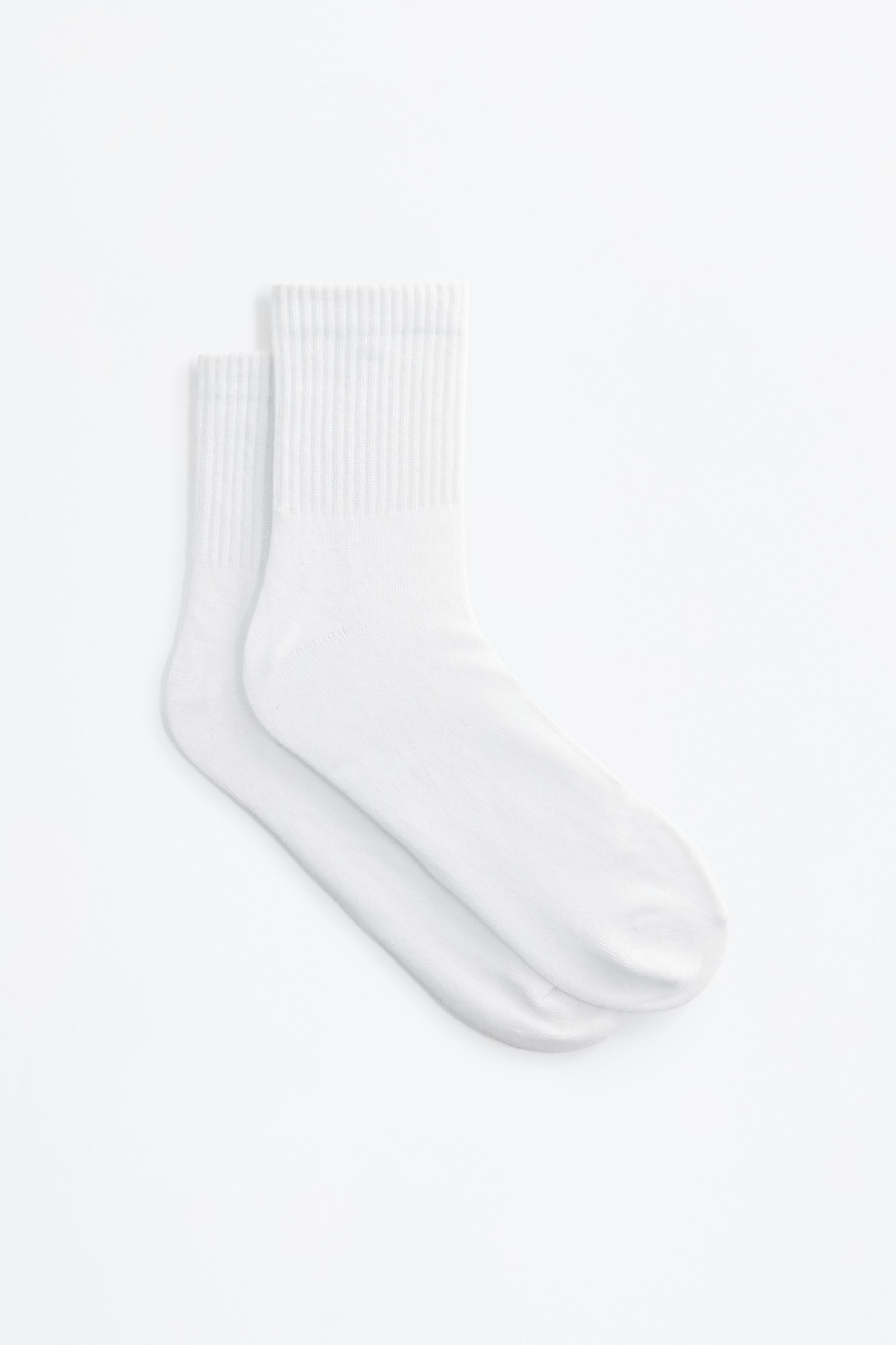 High ankle socks (7-Pack) — WHITE