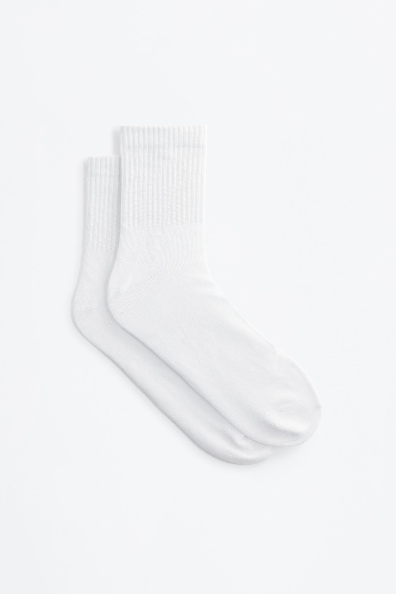 High ankle socks (7-Pack) — WHITE