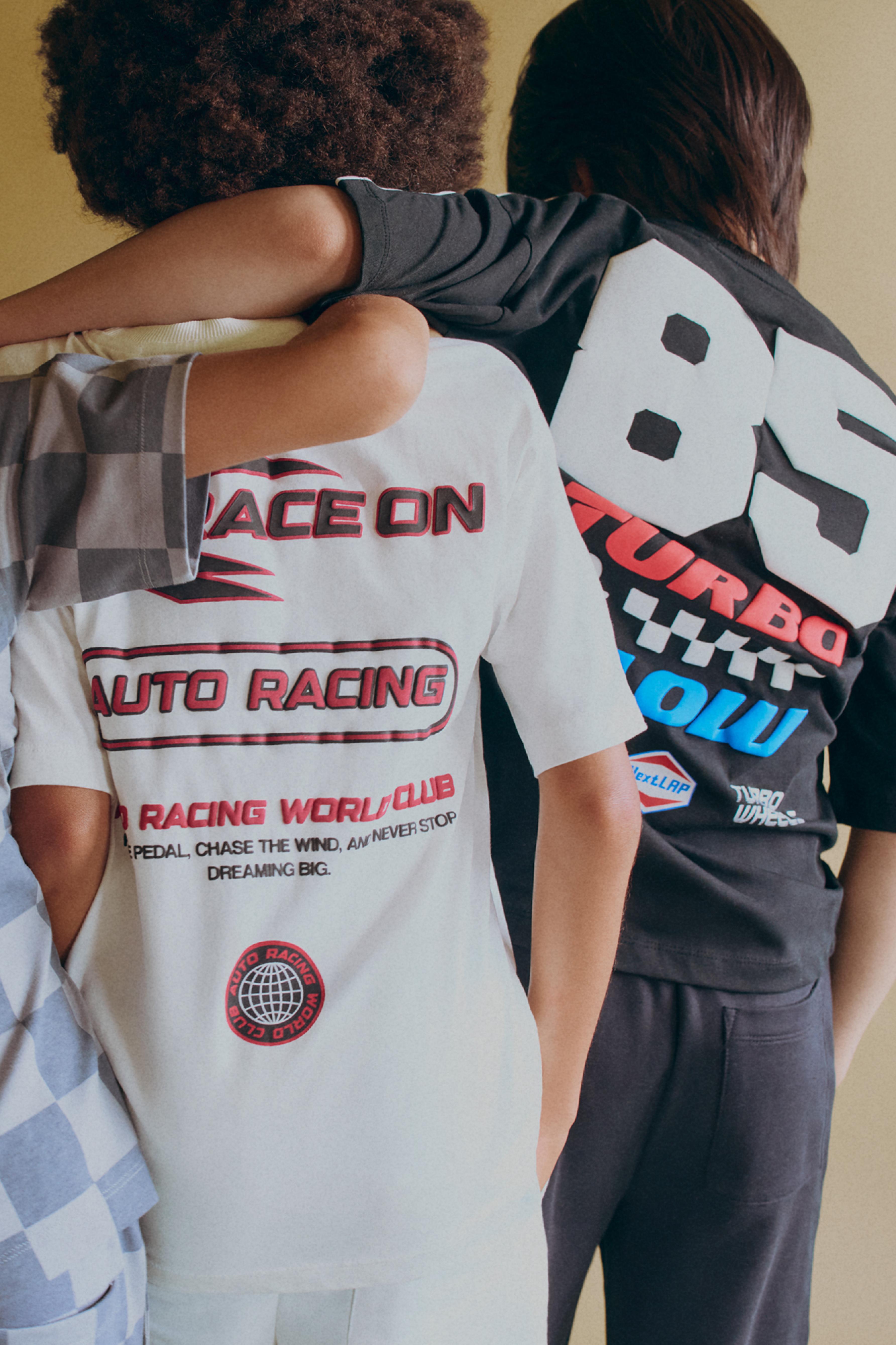 Racing print T-shirt — OFF WHITE